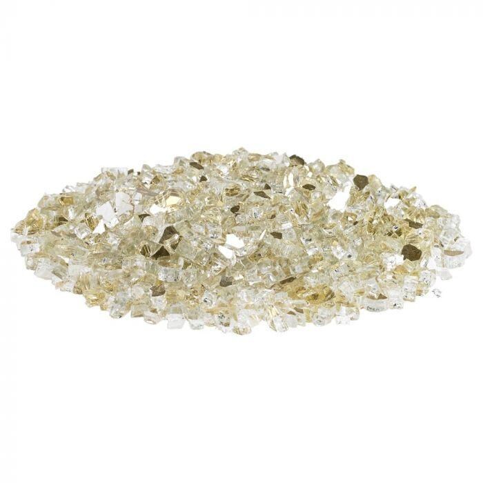 BBQGuys Signature AFF-GDRF-10 1/4-Inch Gold Reflective Fire Glass - Glass Pile thumbnail