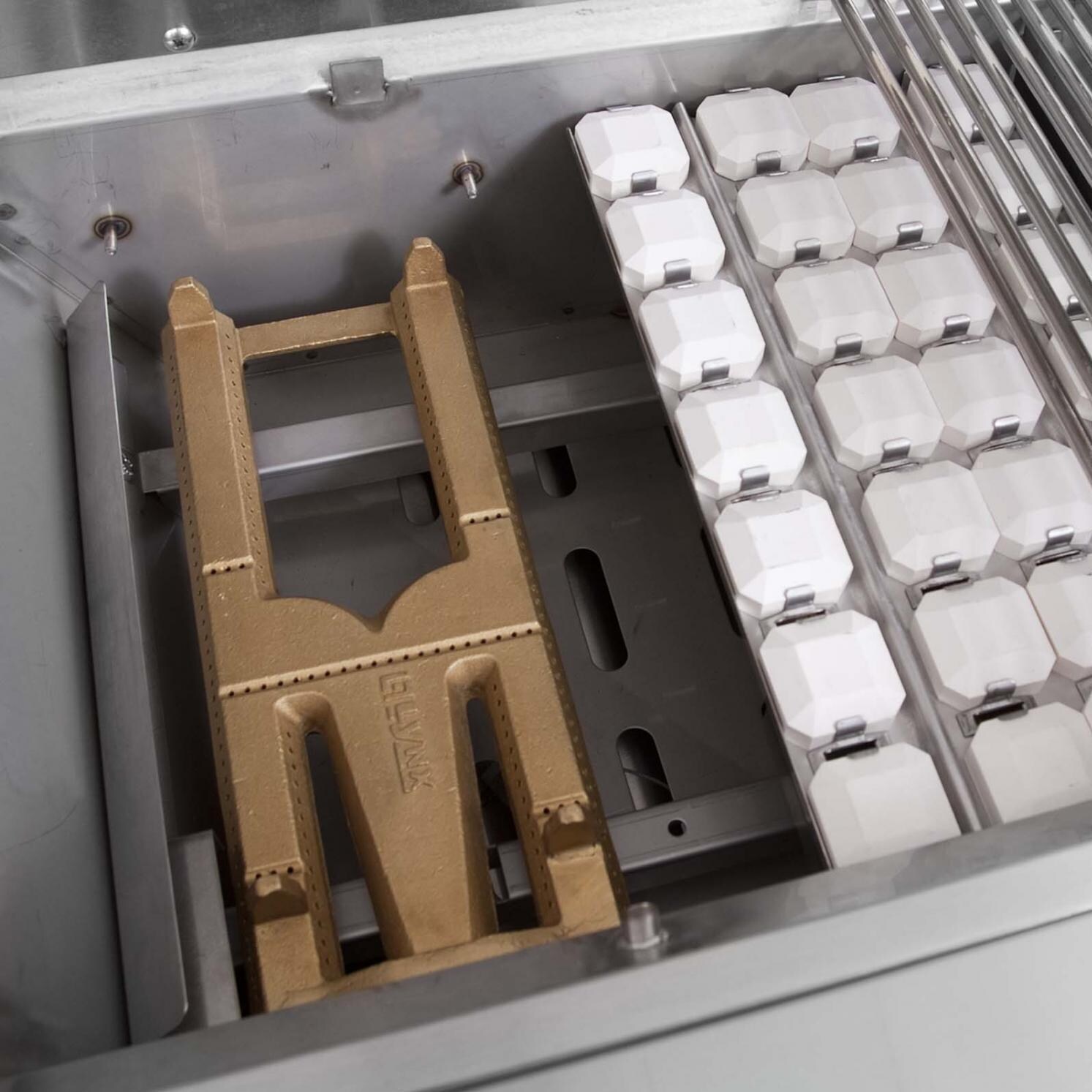 Lynx Cast Brass Burner, Ceramic Briquettes And Cooking Grid thumbnail