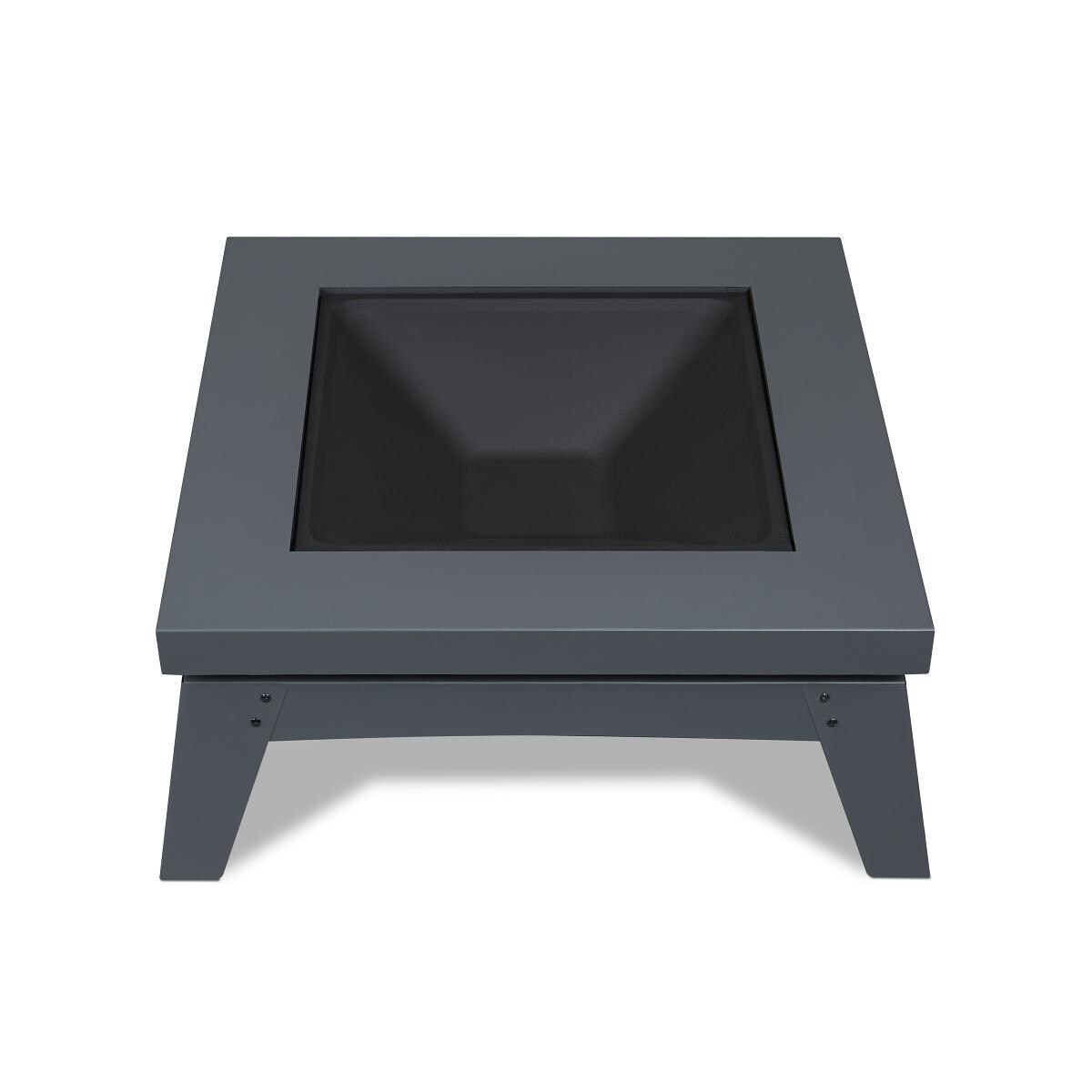 Ultimate Patio SC-940-GRY Estatewood 36-Inch Square Wood Burning Fire Pit - Gray - Top No Lid thumbnail