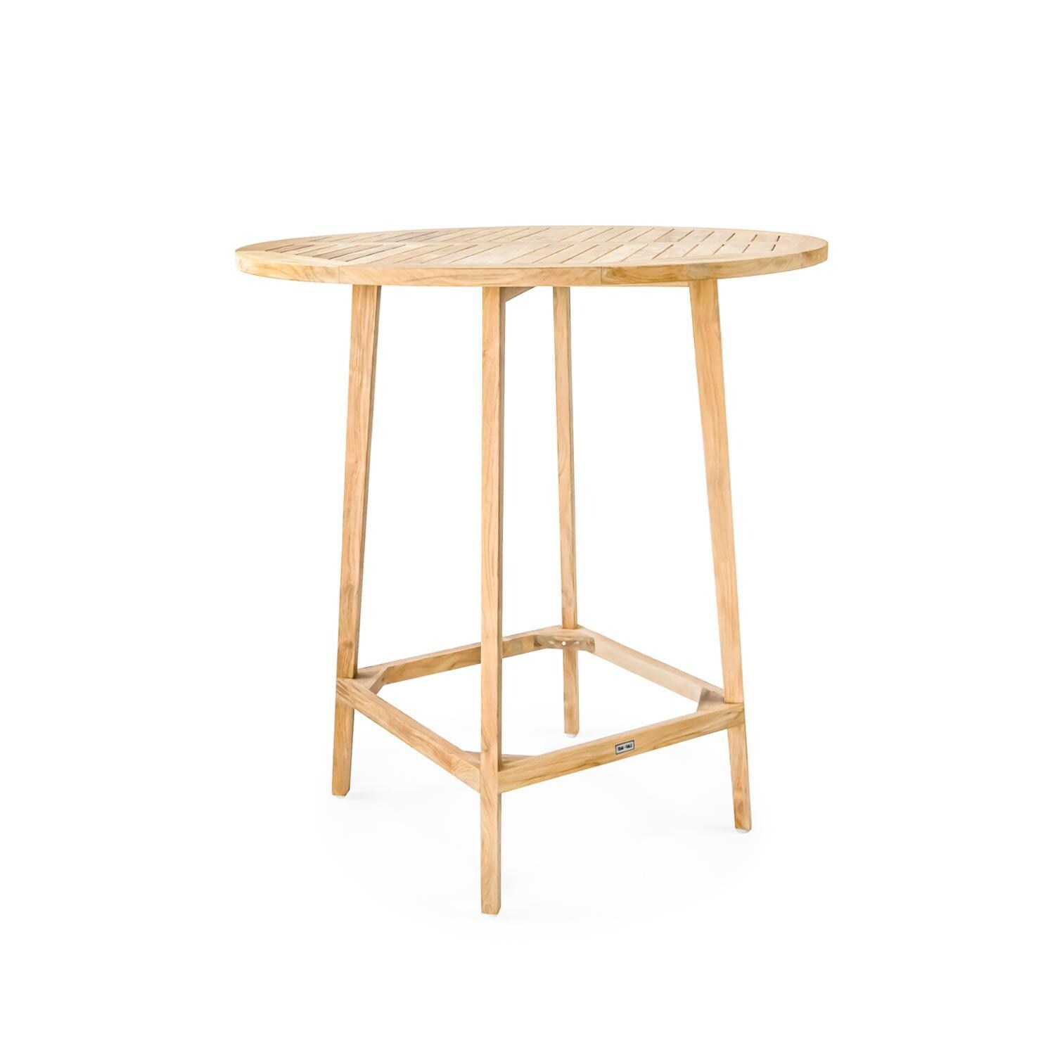Teak + Table Friday Stool / Friday Round Bar 5-Piece - Table Only - White Background thumbnail