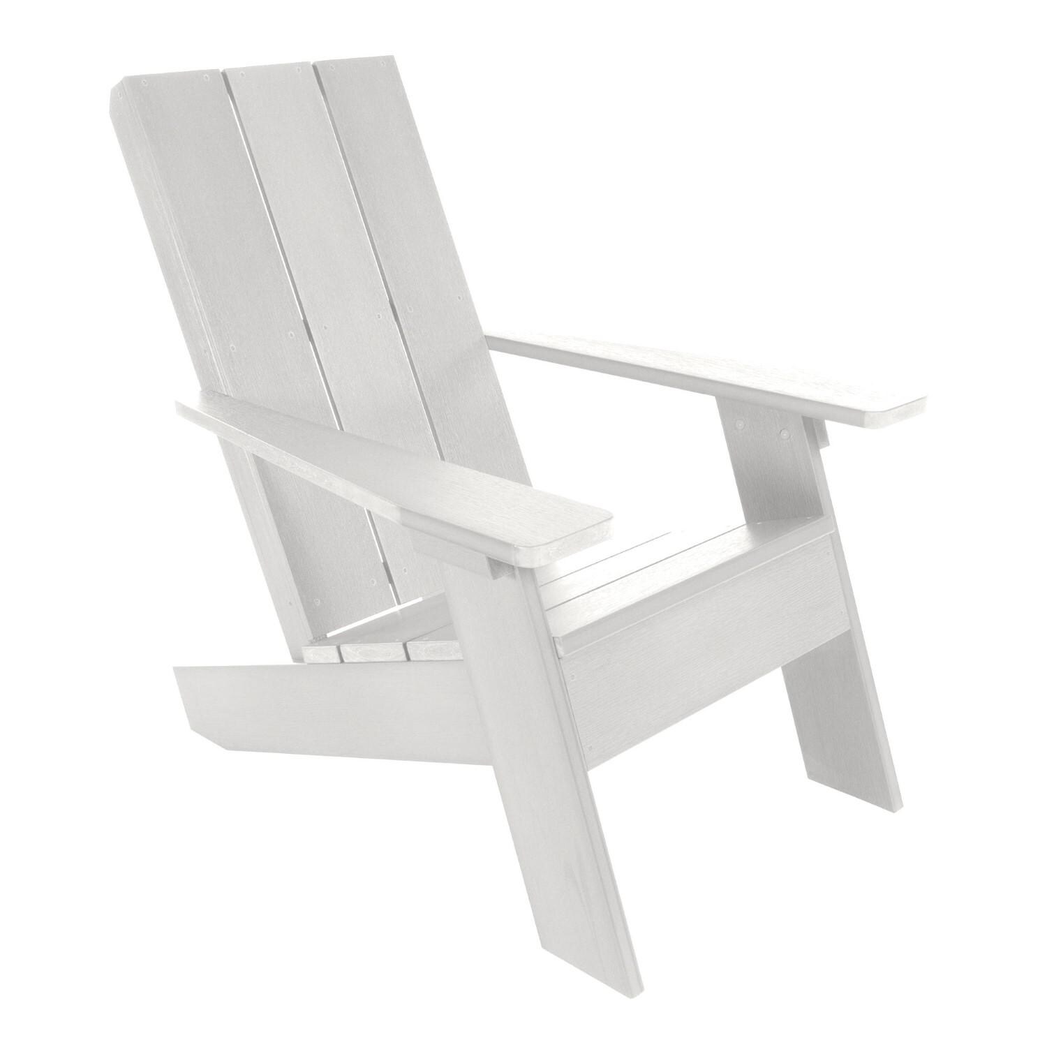 Lakeview Classical Cove Modern Adirondack Chair - White - On White thumbnail