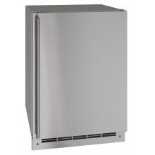 U-Line 24-Inch 4.9 Cu. Ft. Outdoor Rated Convertible Freezer - Stainless Steel - UOFZ124-SS01A