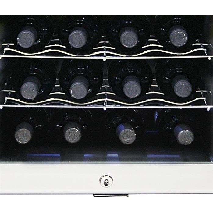 Whynter WC-16S SNO Wine Cooler With Lock Storage View