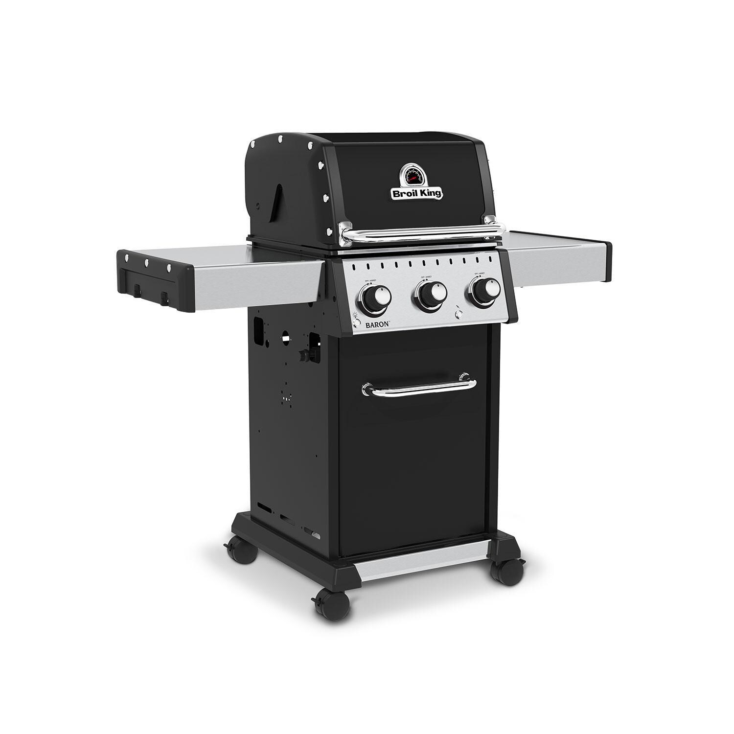 Broil King 874214 24 Inch Baron 320 PRO Propane Gas Grill - Display - Angled Right - White Background thumbnail