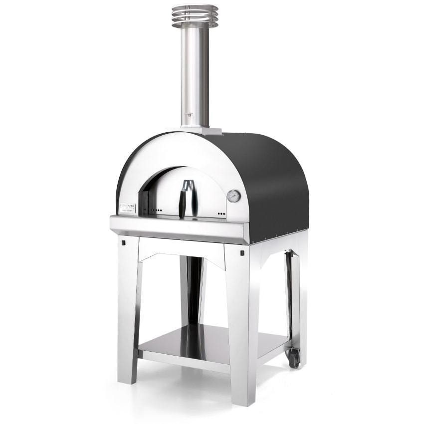 Fontana Forni Margherita Wood-Fired Pizza Oven On Cart - Anthracite - FTMAR-A