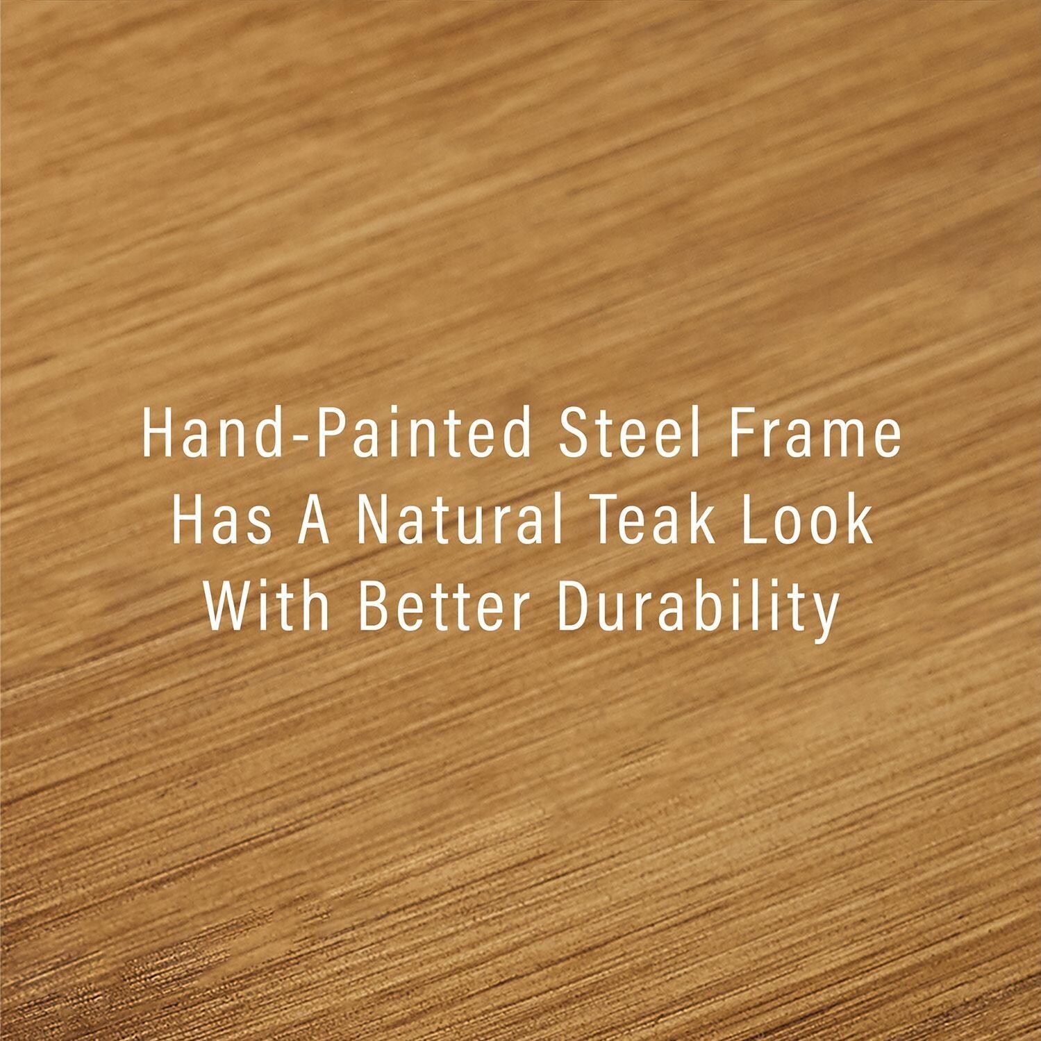 Ultimate Patio UP-92426GY-AC 3Pc Wicker Outdoor Sofa Patio Furniture Set in Acorn - Natural Teak Weather Resistant - Diagram thumbnail