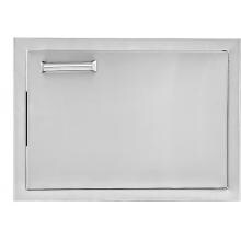 BBQGuys Sonoma Series 20-Inch Stainless Steel Right-Hinged Single Access Door - Horizontal image