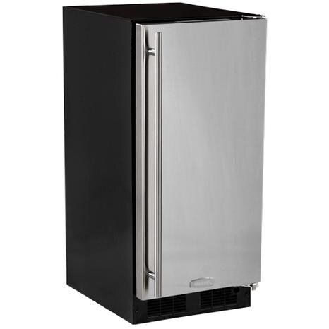 Marvel 15Inch Right Hinge Compact Refrigerator Stainless Steel