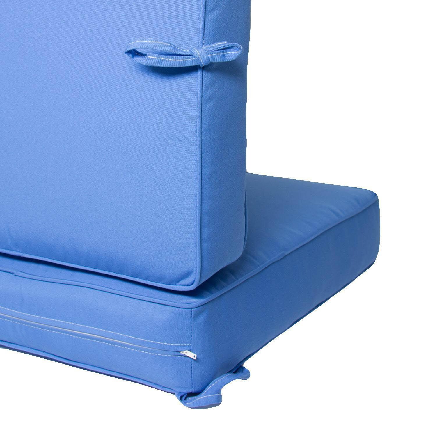 Small Replacement Sofa Cushion Set With Piping - Tie And Zipper Detail thumbnail