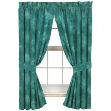 Karin Maki Window Curtain Pair - Caribbean Coolers Turquoise