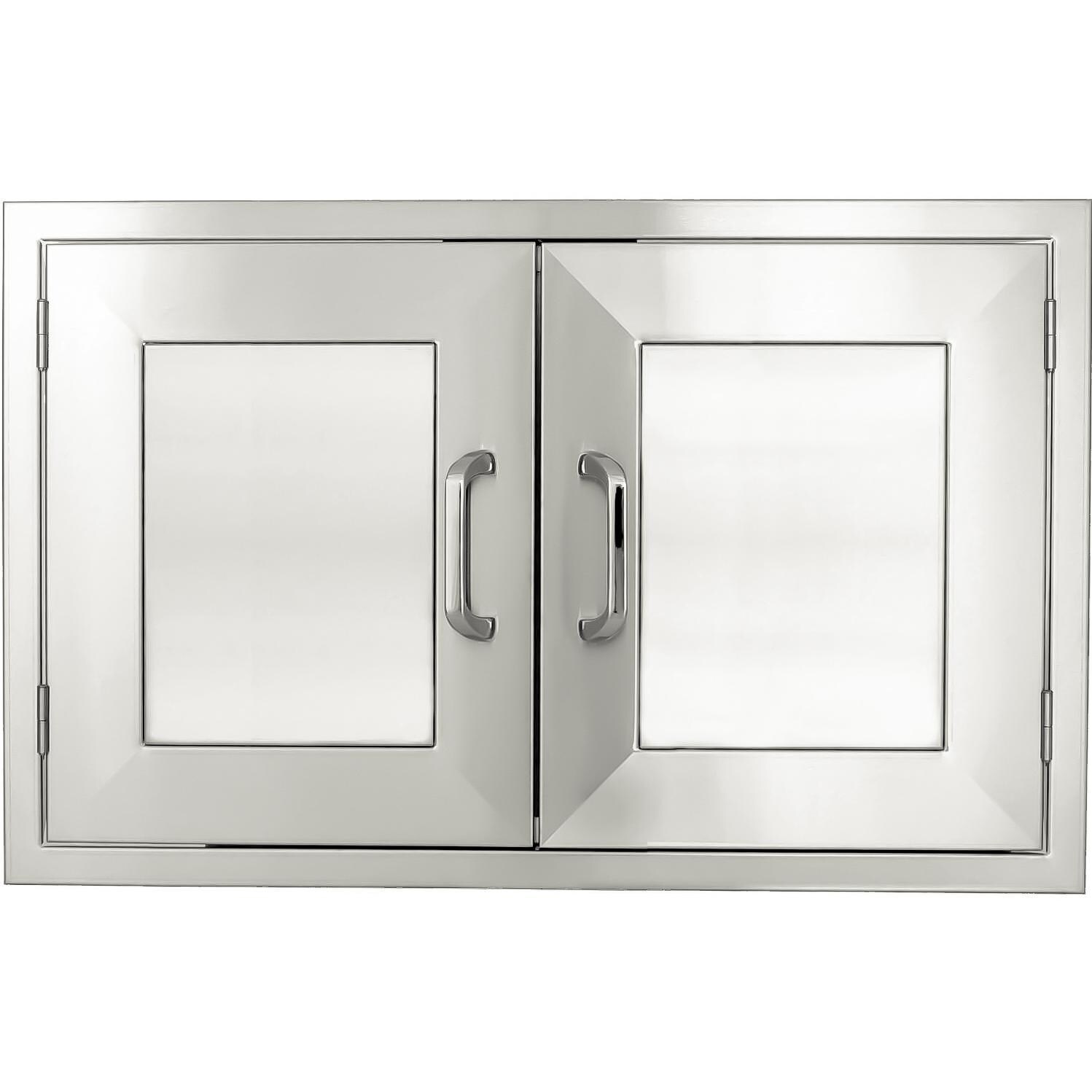 BBQGuys Signature Panel Series 48-Inch Stainless Steel Double Access Door - DISCONTINUED