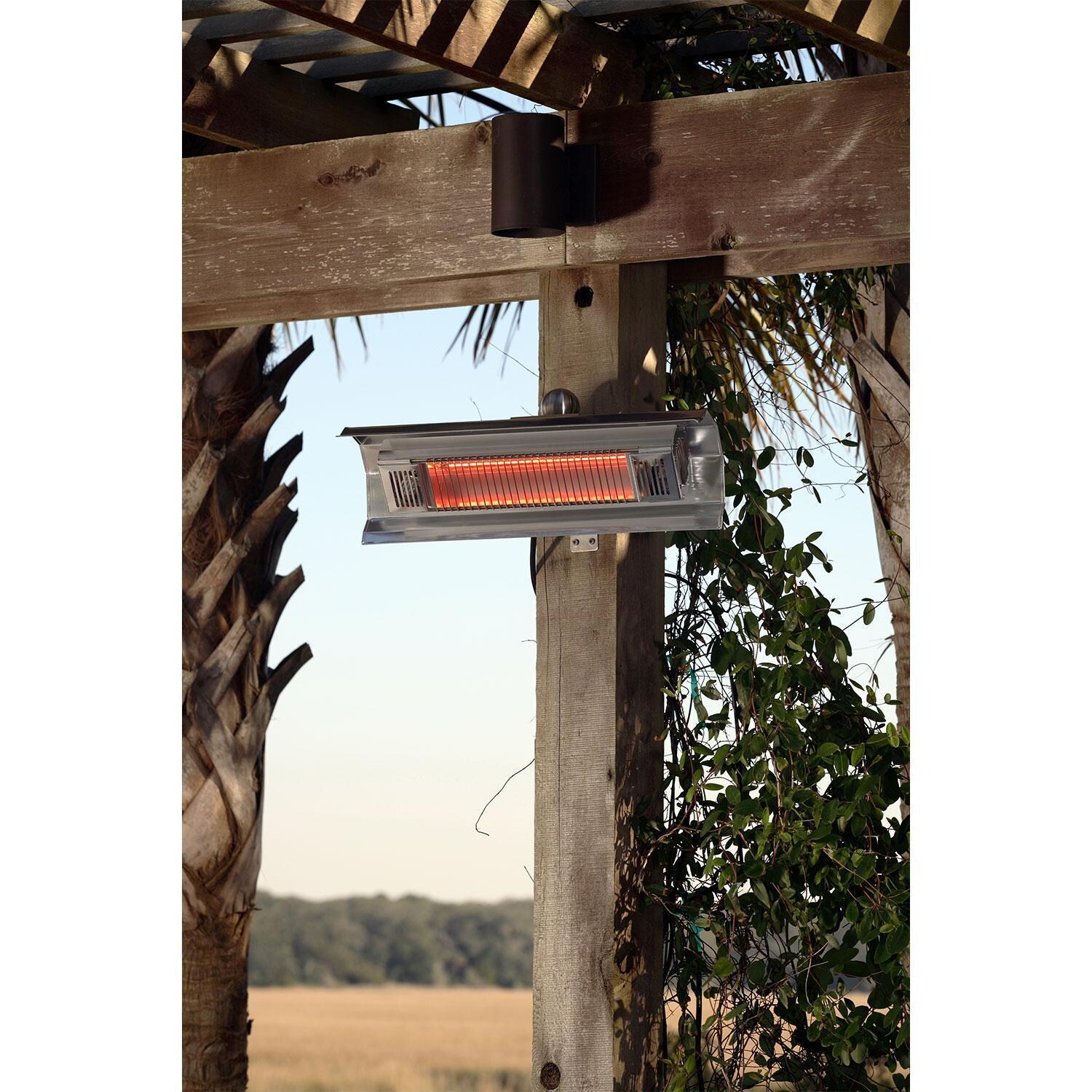 Ultimate Patio 22-Inch 1500W Electric Infrared Patio Heater - 110V - Stainless Steel - 2110