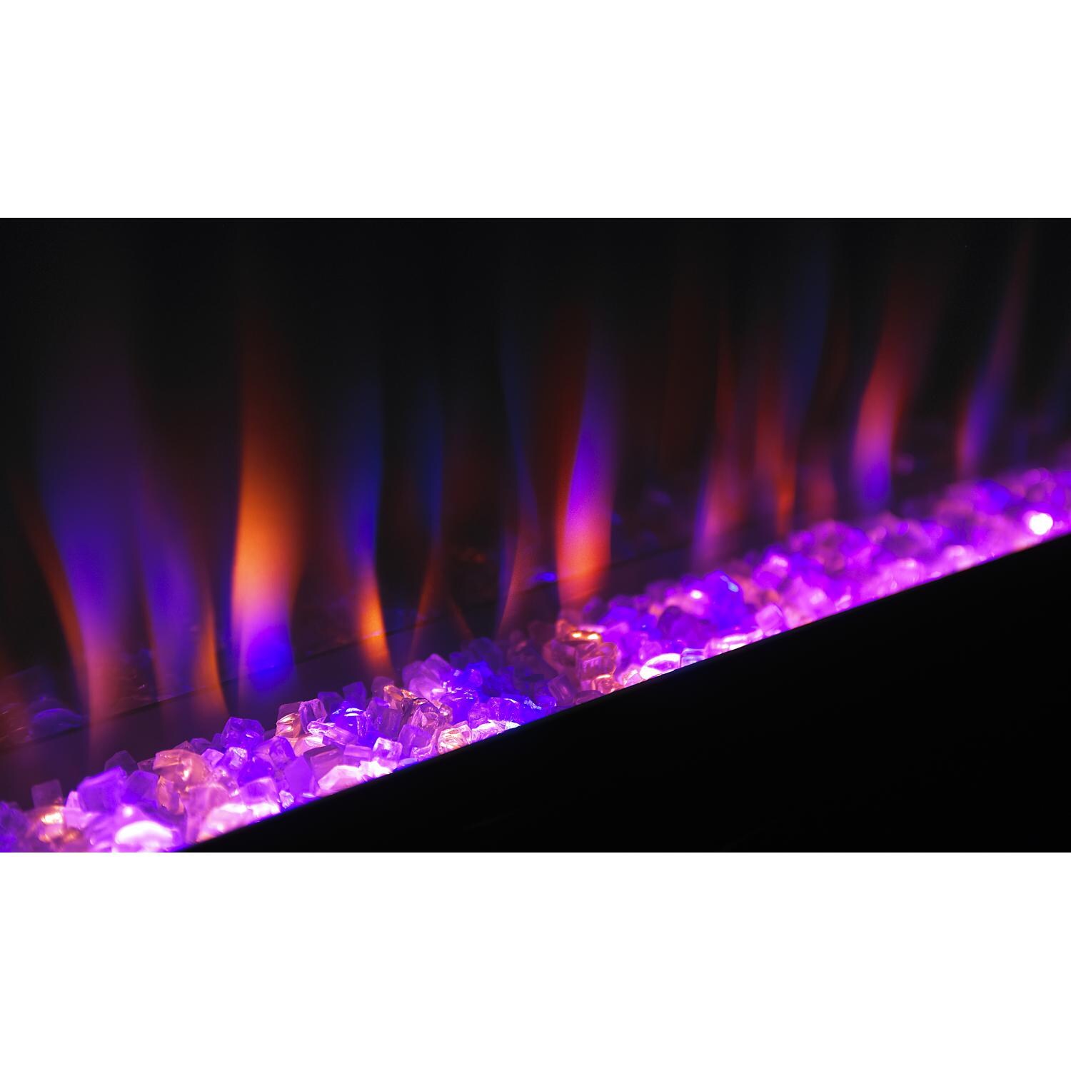 Napoleon Azure 42-Inch Linear Wall Mount Electric Fireplace - EFL42S - Flame Detail thumbnail