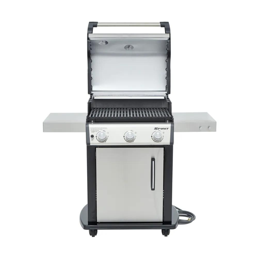 Weber - 47502001 - Spirit S-315 Freestanding Natural Gas Grill - Stainless Steel - Front Open thumbnail