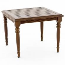 Arabella Aluminum 24 Inch Patio End Table W/ Slat Top By Lakeview Outdoor Designs image