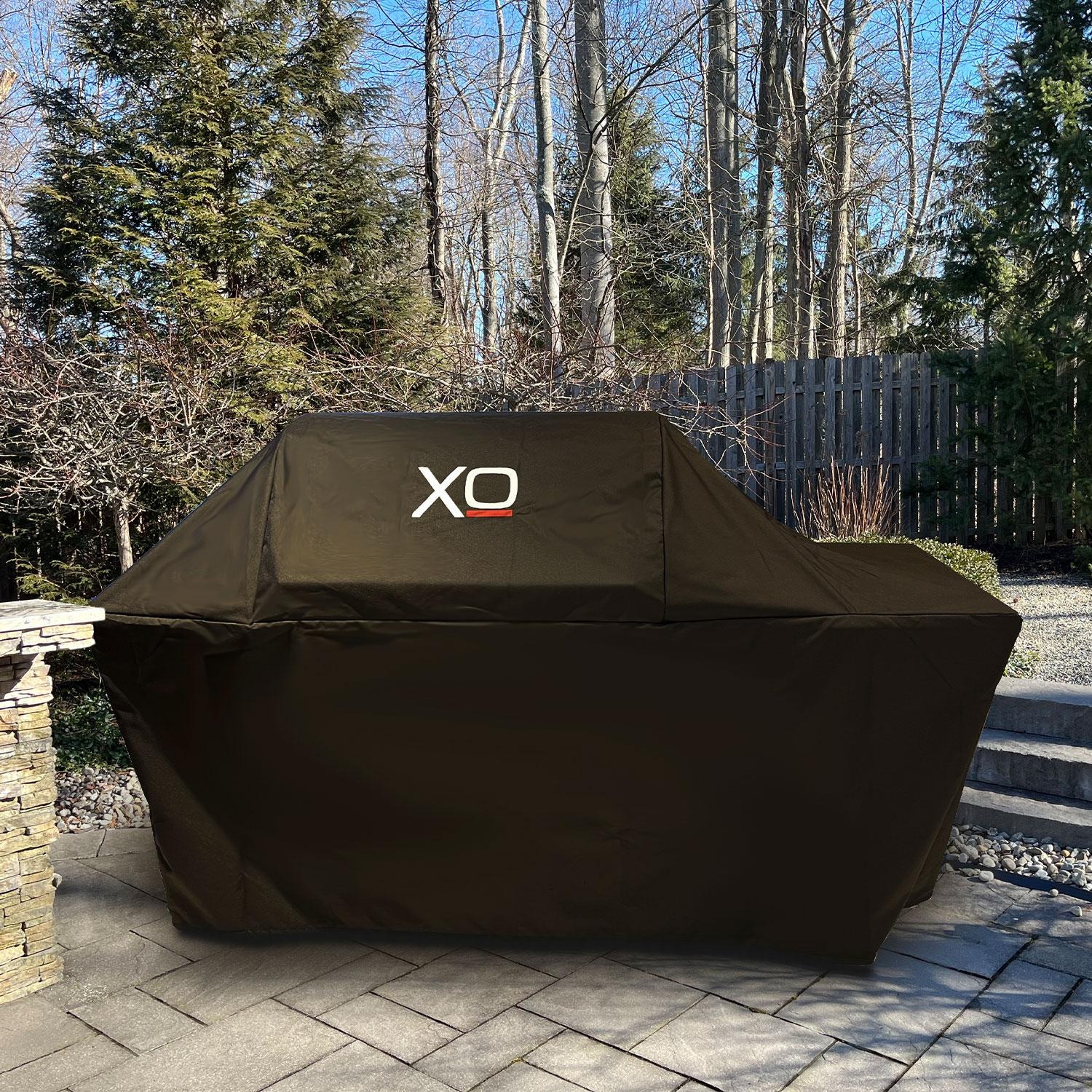 XO Appliance XOGCOVER32FSSB Grill Cover for Performance XLT 32-in Freestanding Grill w/ Side Burner - White Background thumbnail