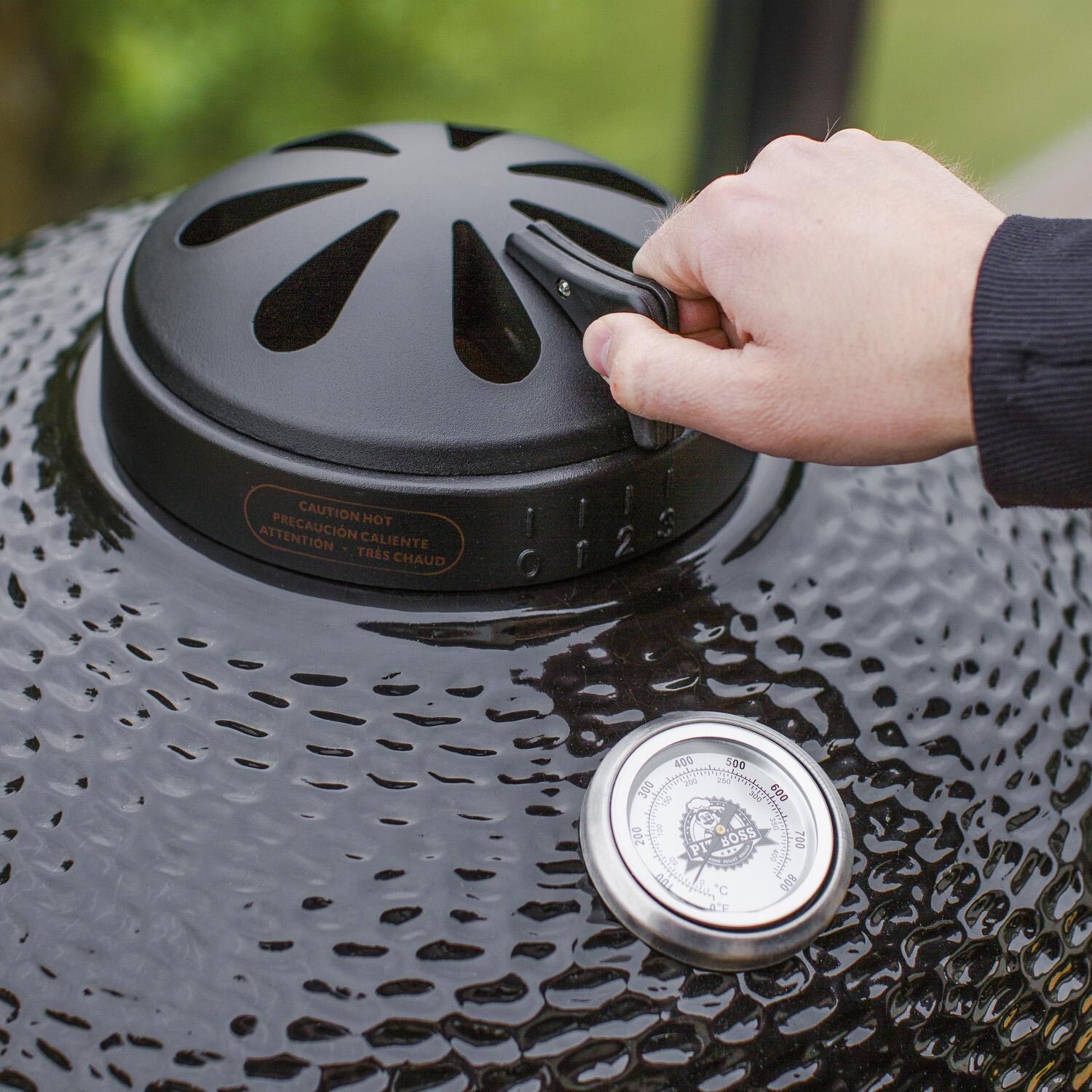 Pit Boss - 71220 - 22-Inch Ceramic Kamado Grill - Top Damper thumbnail