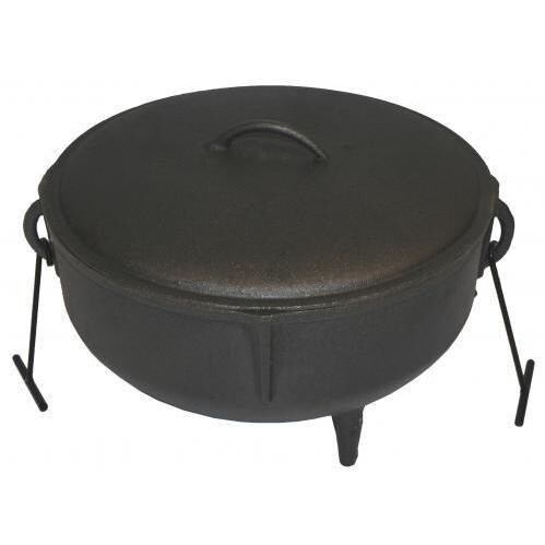 Cajun Classic 5-Gallon Seasoned Cast Iron Jambalaya Pot - GL10442AS