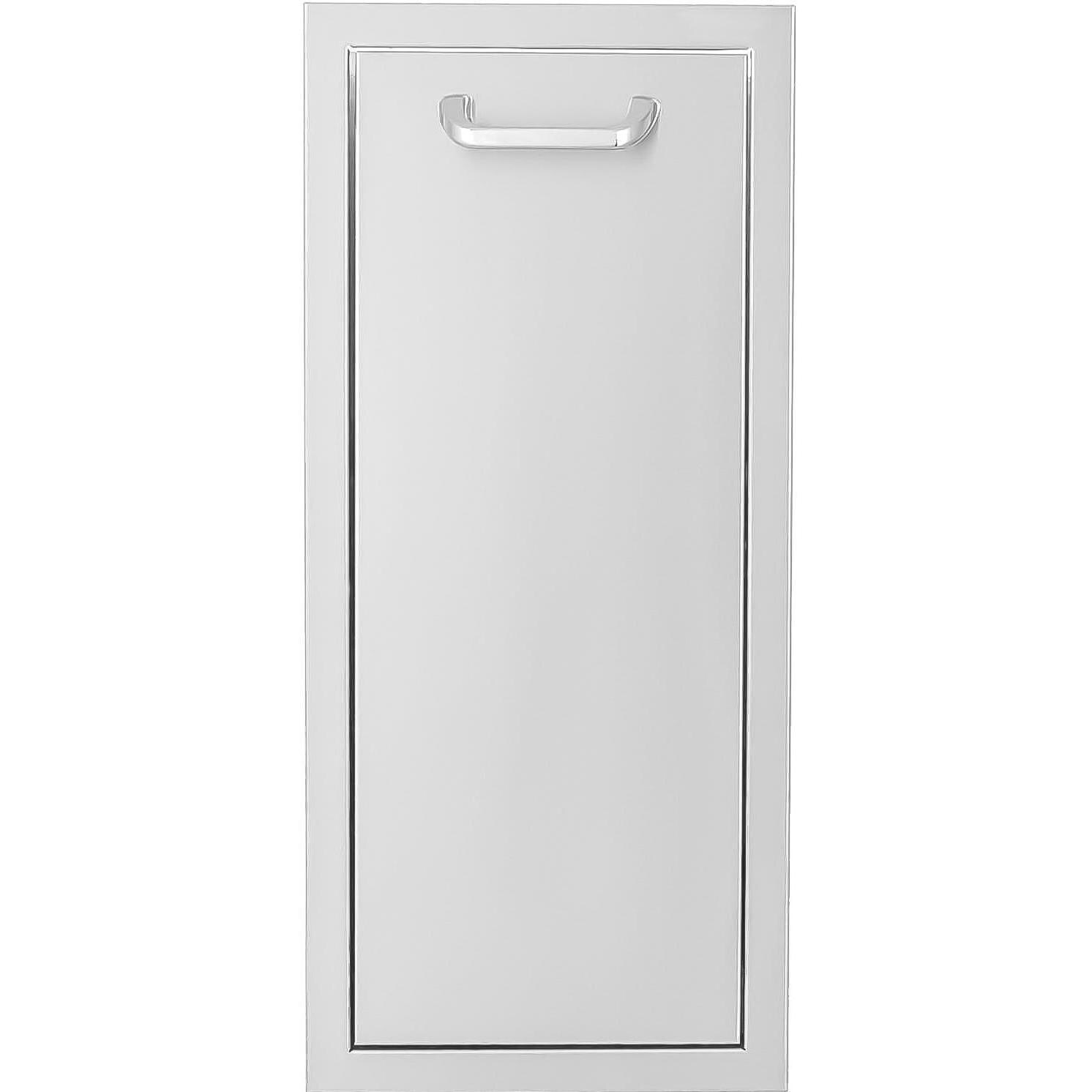 BBQGuys.com Kingston Series 13-Inch Narrow Roll-Out Stainless Steel Trash Bin thumbnail