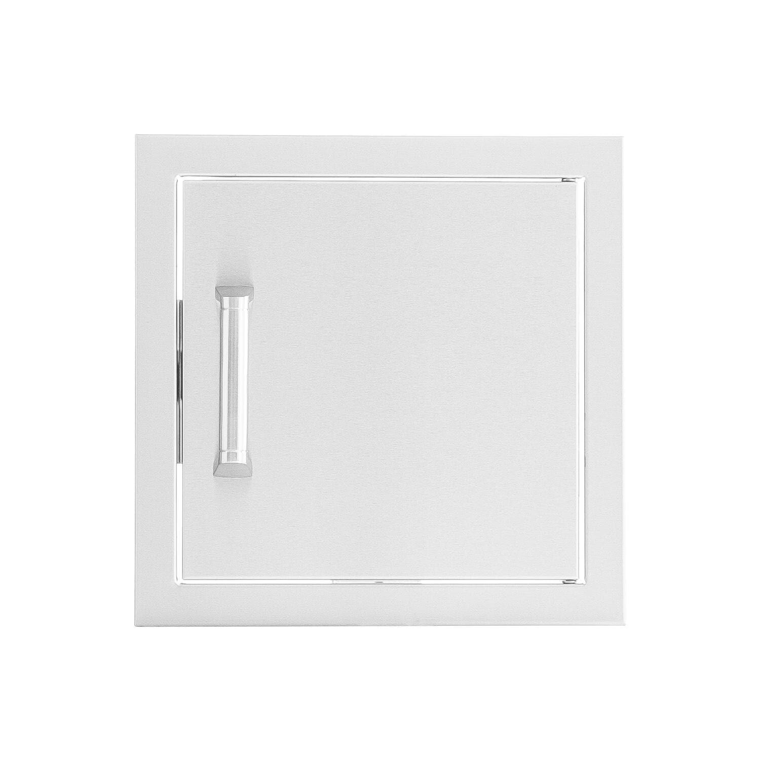 BBQGuys Signature 12-Inch Stainless Steel Reversible Single Access Door - Contempo