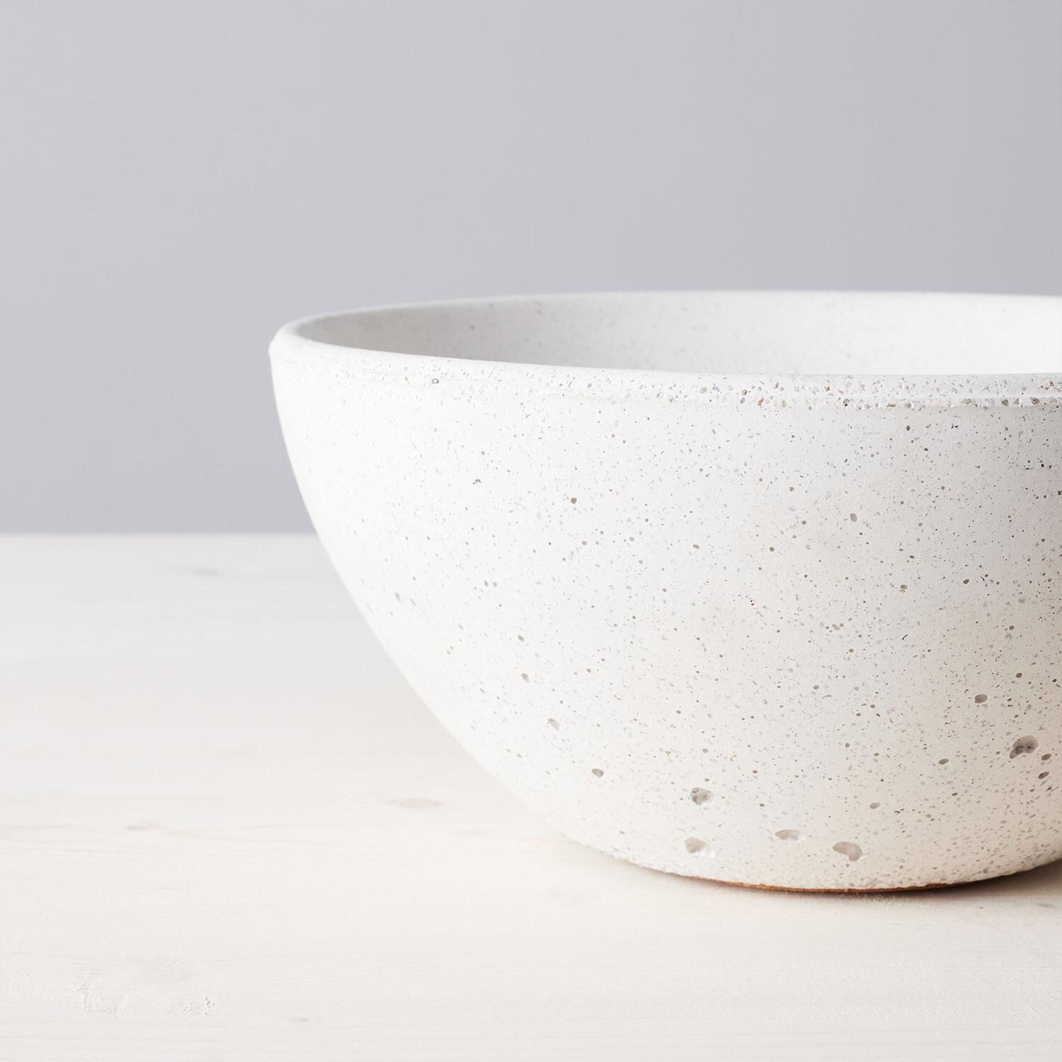 TerraFlame Basin Table Top Fire Bowl - White - Detail thumbnail