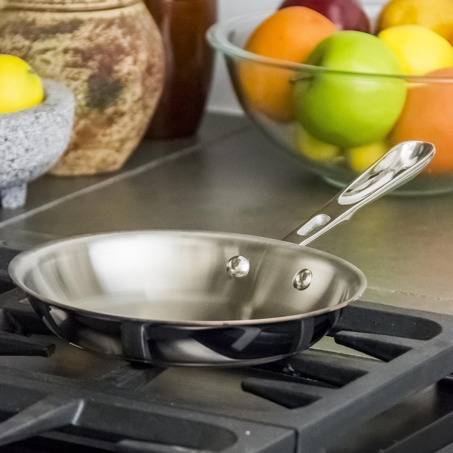 All-Clad Copper-Core 8-Inch Fry Pan In Use thumbnail
