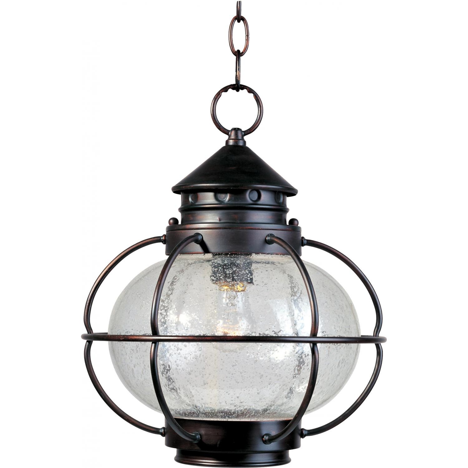 Maxim Portsmouth One Light 14-Inch Outdoor Hanging Lantern - Oil Rubbed Bronze - 30506CDOI