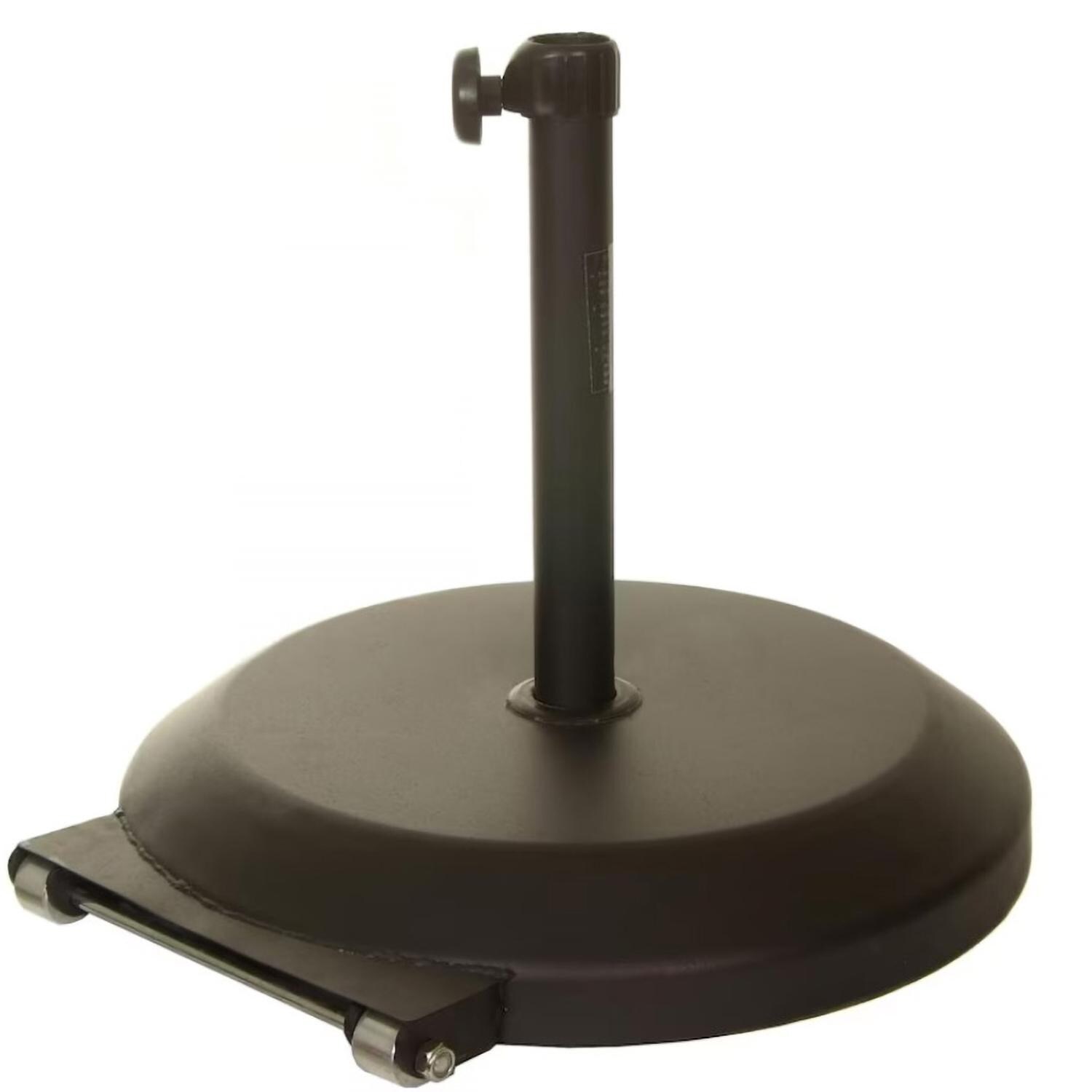California Umbrella 75 Lb Umbrella Base With Wheels In Bronze