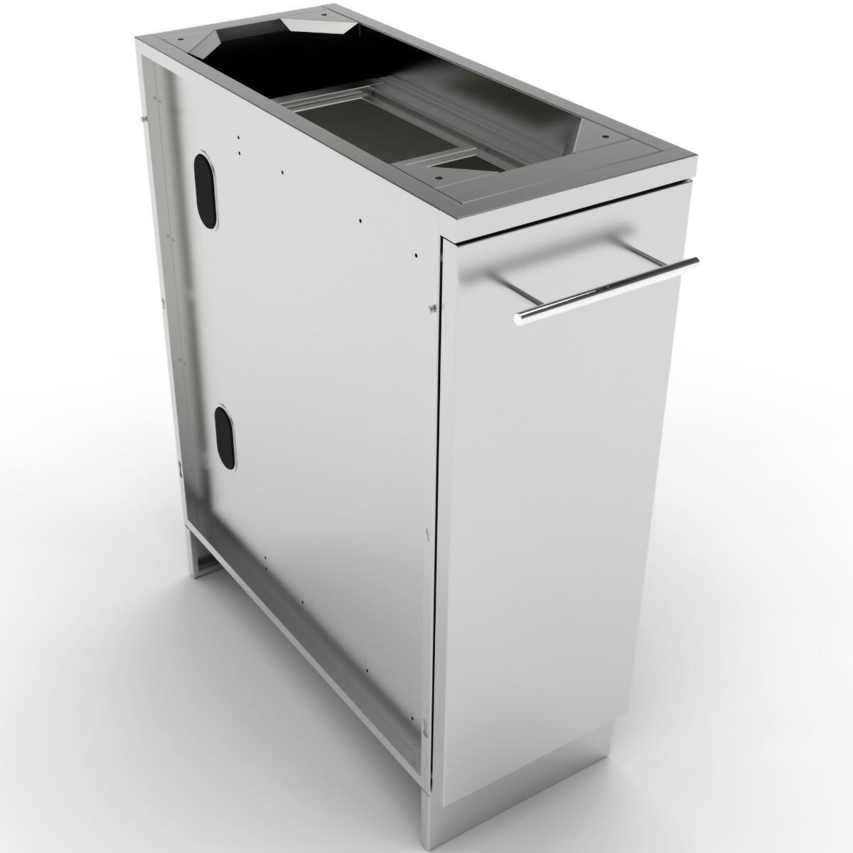 Sunstone 12-in Outdoor Kitchen Spice Rack Island Cabinet - SBC12SSRD