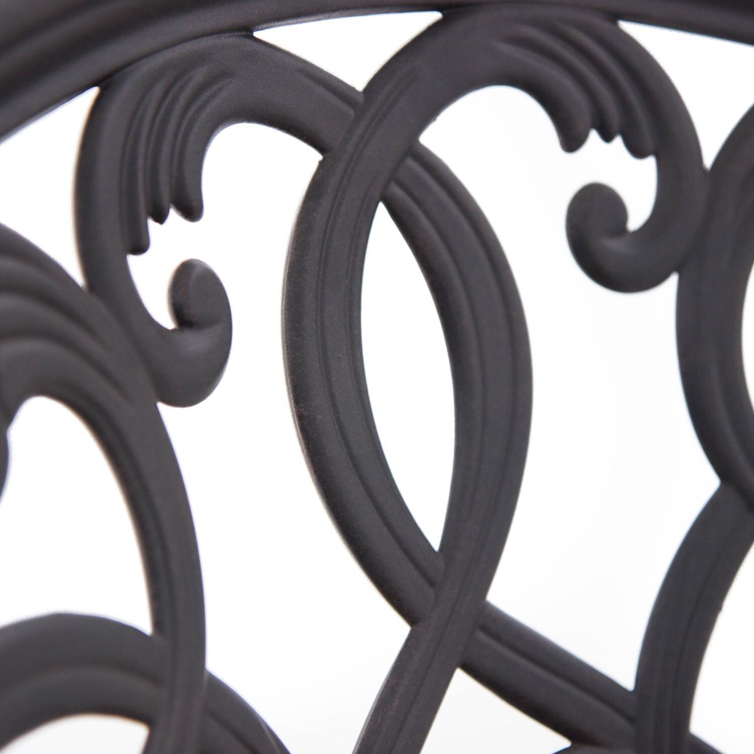 Darlee Elisabeth Cast Aluminum Patio Dining Chair W/ Sesame Cushion - Back Detail thumbnail