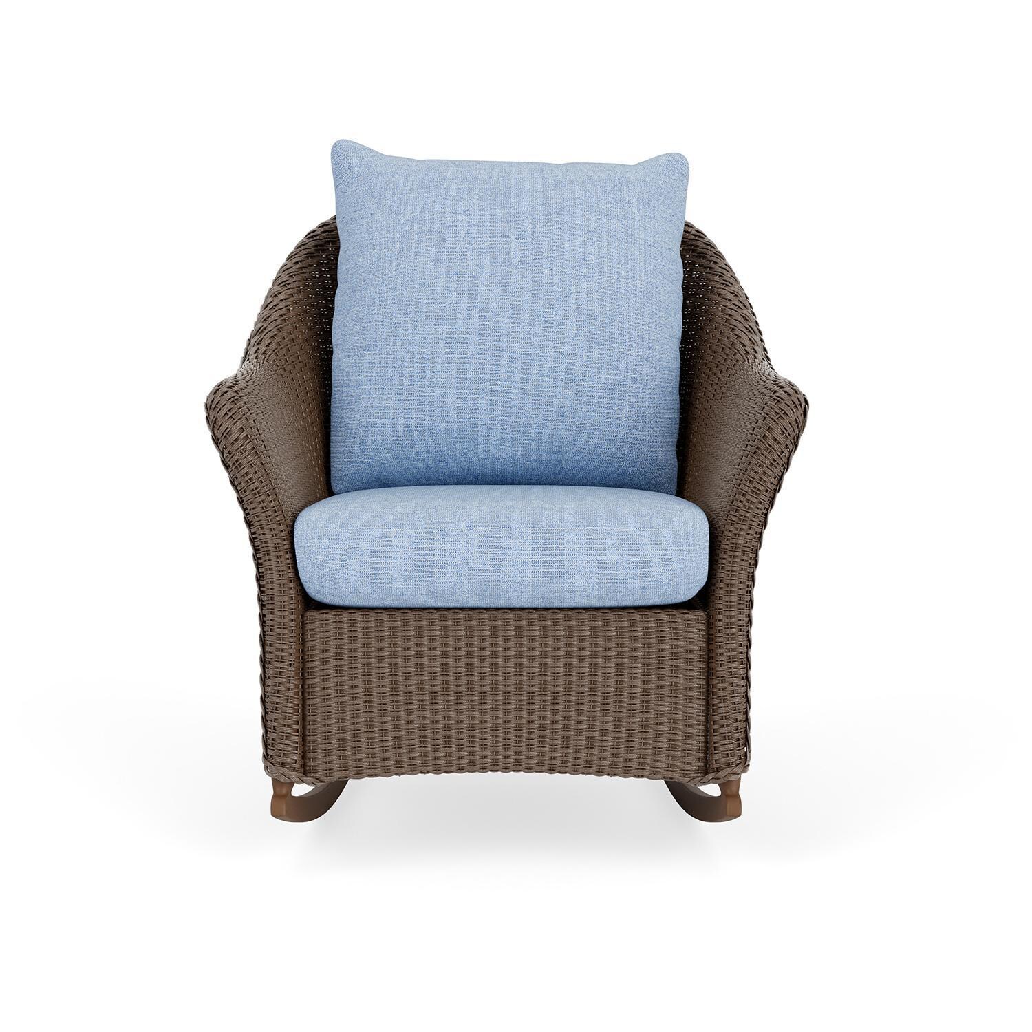 Weekend Retreat Lloyd Loom Rocking Chair in Bark/Demo Skyway by Lloyd Flanders