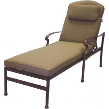 Darlee Santa Barbara Cast Aluminum Patio Chaise Lounge - Antique Bronze image