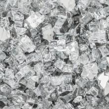 Lakeview Outdoor Designs 1/2-Inch Diamond Clear Reflective Fire Glass - 70 Pounds image