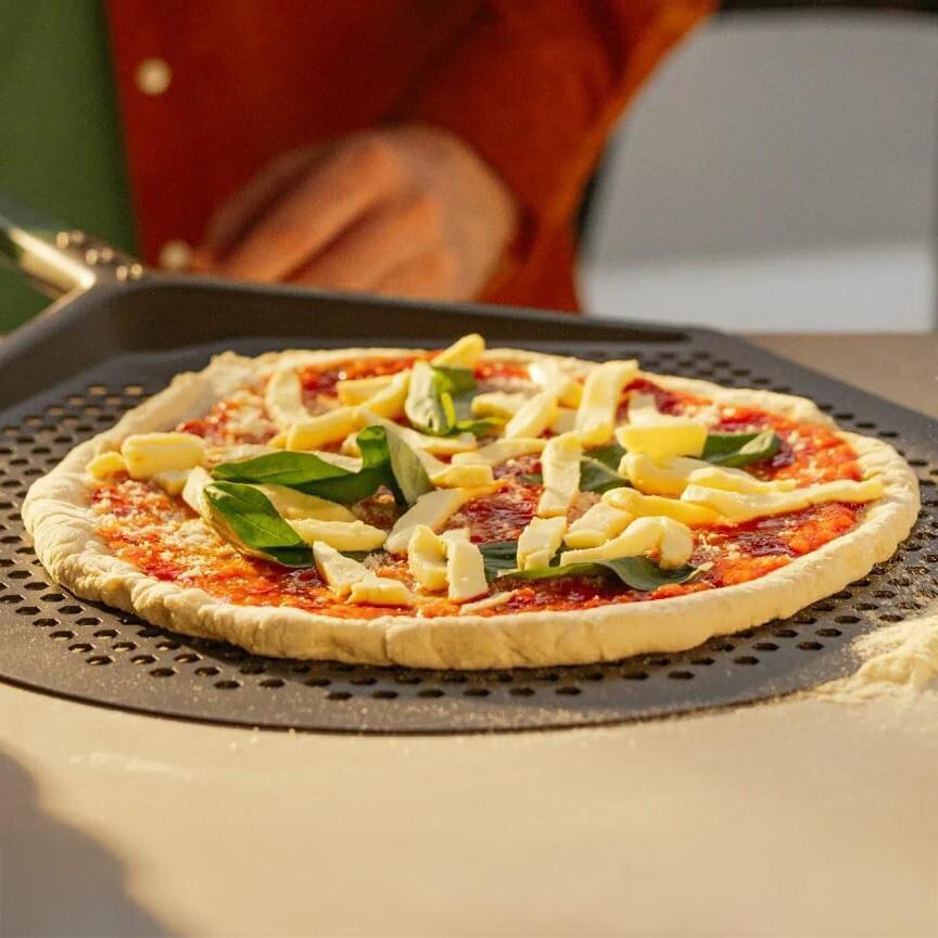 Gozney AD1934 Pro Placement Peel - XL - Serving Baked Pizza - Lifestyle thumbnail