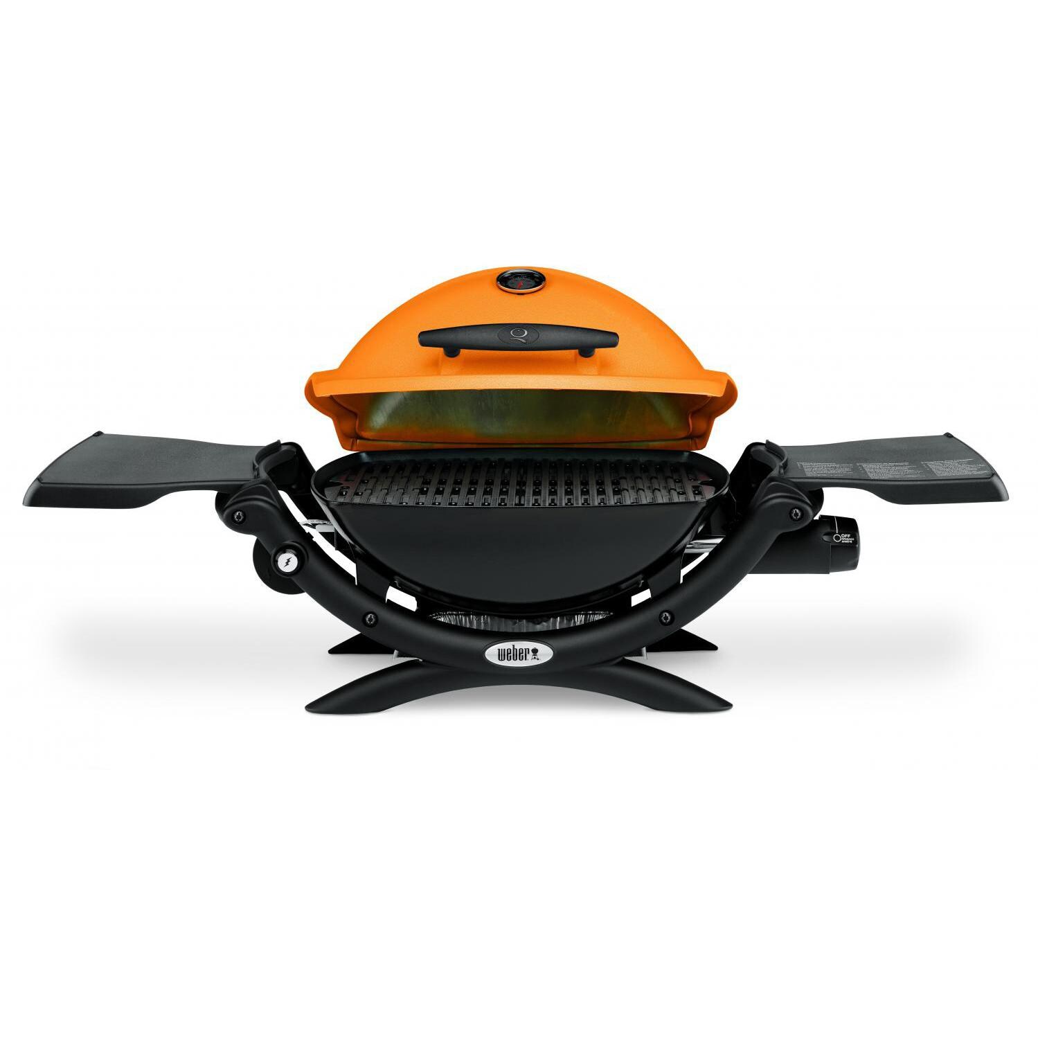 Weber Q 1200 Portable Propane Gas Grill Orange 51190001 BBQGuys