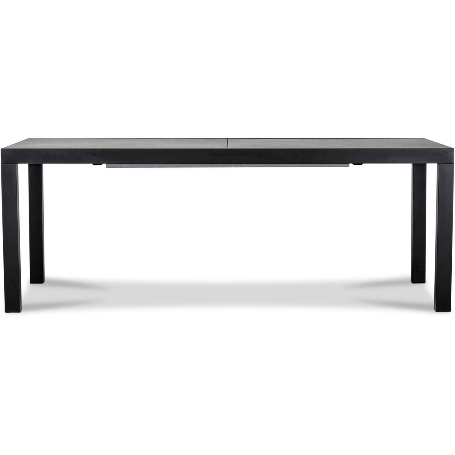 Spring Bay 13 Piece Extendable Dining Set in Black/Concrete - Table - White Background thumbnail