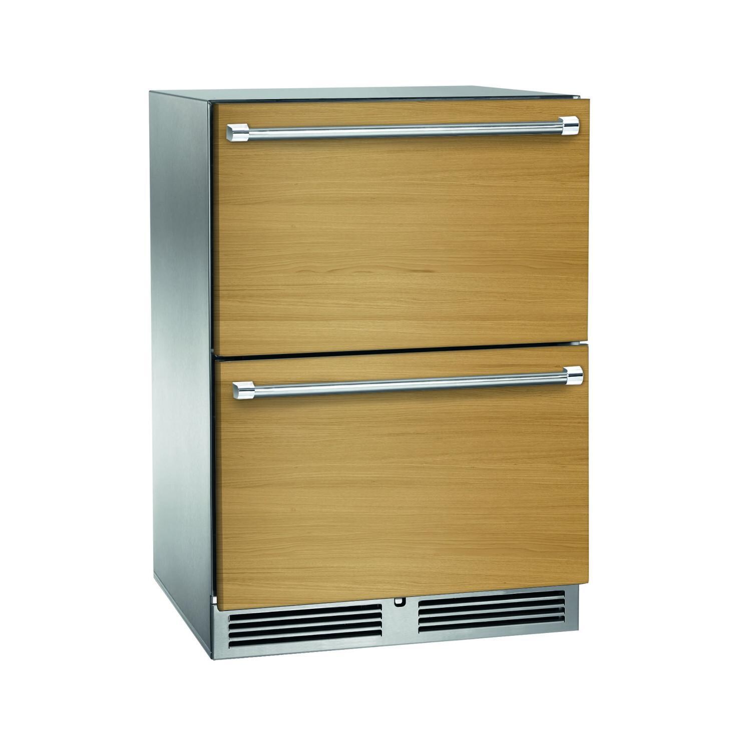 Perlick 24-Inch Signature Series Marine & Coastal Series Stainless Steel Panel Ready Refrigerated Drawers - HP24RM-4-6