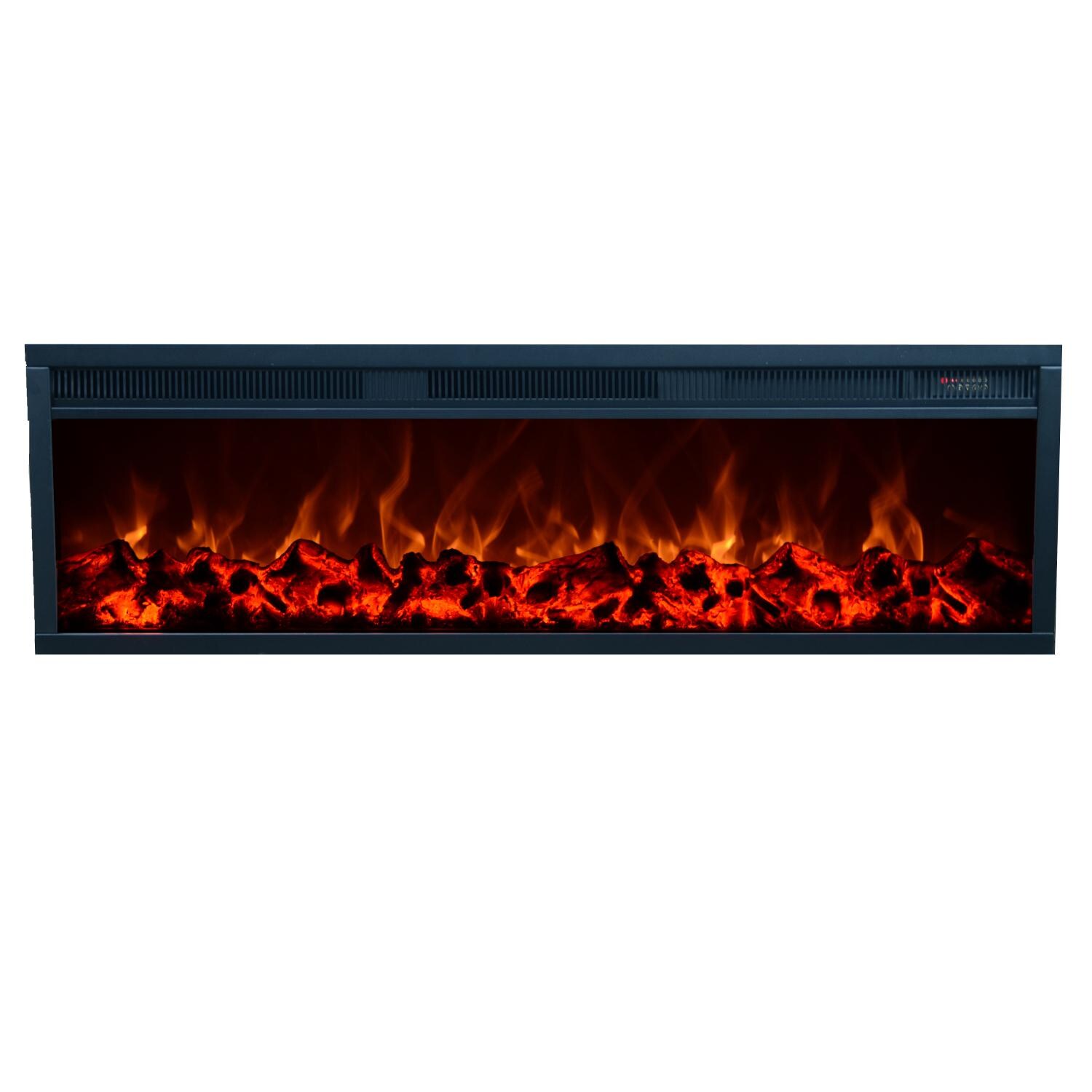 Touchstone Home Products Emblazon 60-Inch Linear Built-In Electric Fireplace With Heater - 80102H