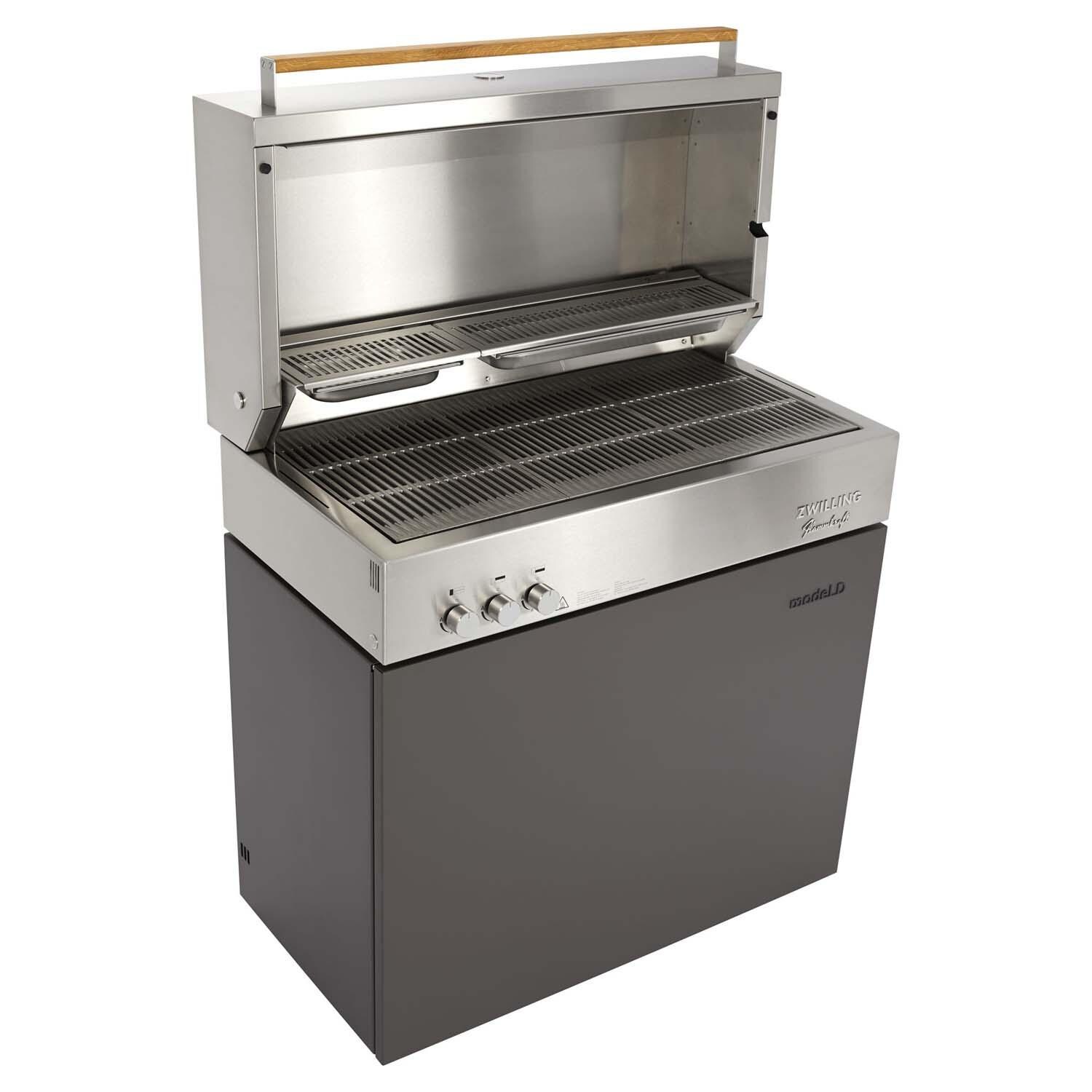Flammkraft Model D Propane Gas Grill - Deep Umbra - 1029540