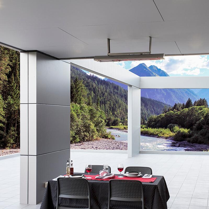 Bromic Cobalt 4000W Smart-Heat Infrared Electric Patio Heater - 13,700 BTU - White - BH0610003 - Lifestyle 2 thumbnail