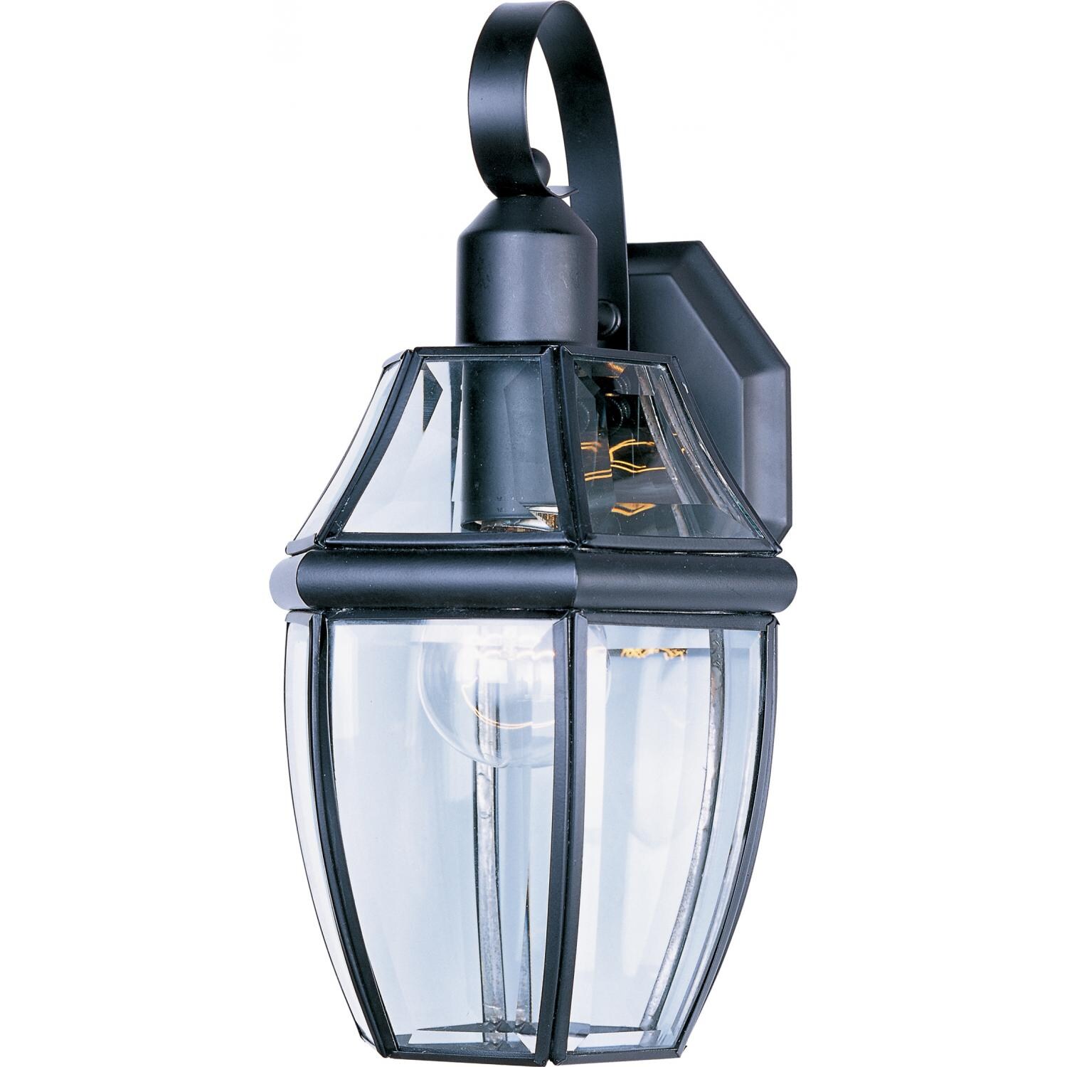 Maxim South Park One Light 13-Inch Outdoor Wall Light - Black - 4011CLBK