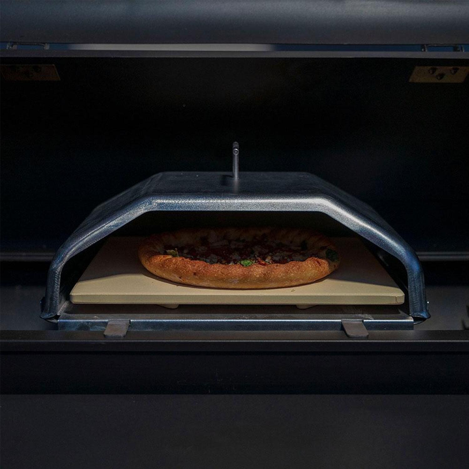 Green Mountain Grills GMG-4023 Pizza Oven Insert for Peak, Ledge, & Daniel Boone Grills - In Grill - Detail thumbnail