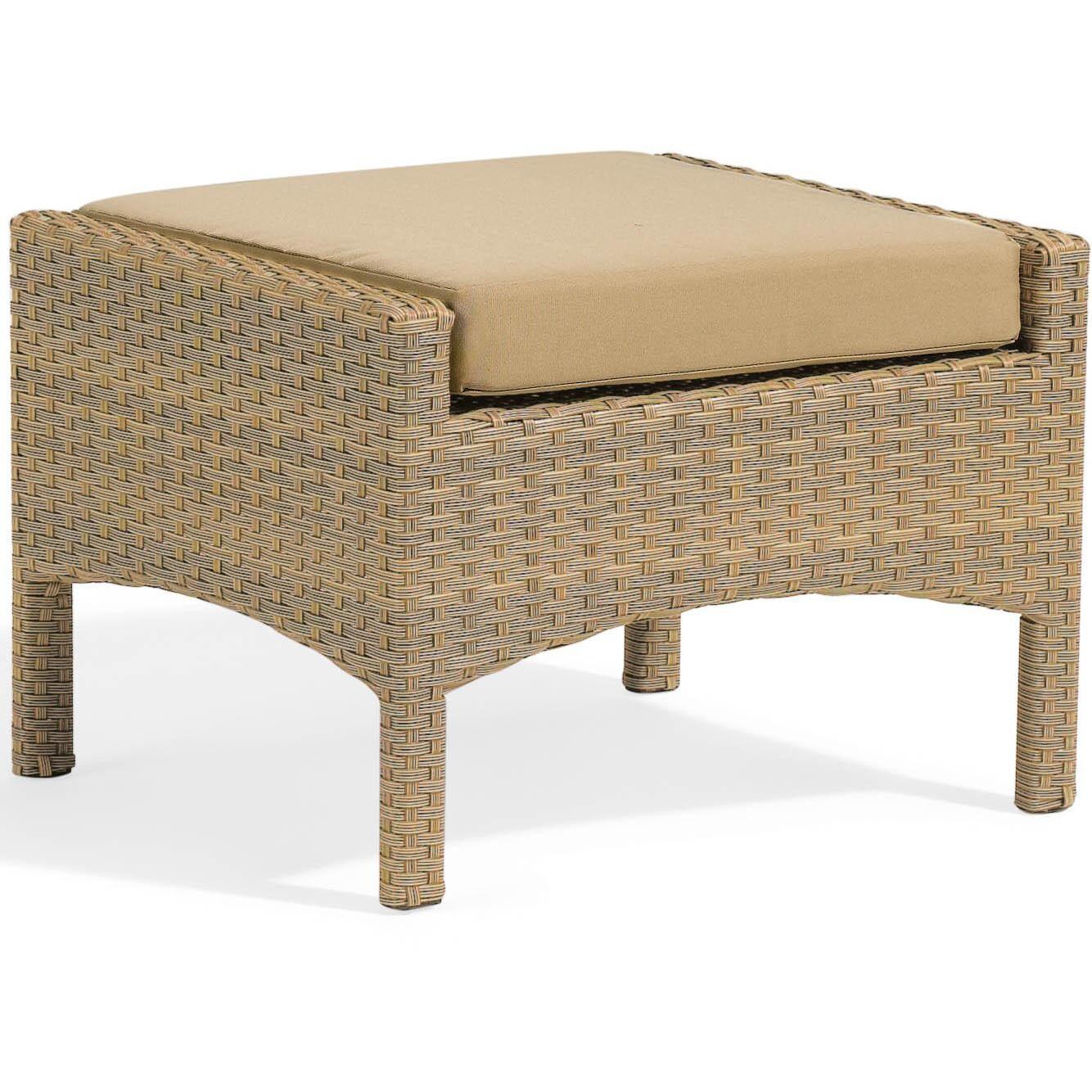 Torbay Wicker Patio Ottoman By Oxford Garden