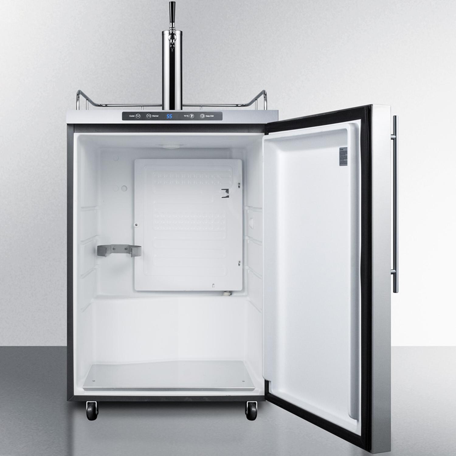 Summit Commercial SBC635MOS7HV 24-Inch 5.6 Cu. Ft. Outdoor Rated Single Tap Beer Dispenser / Kegerator - Professional Handle - Interior thumbnail