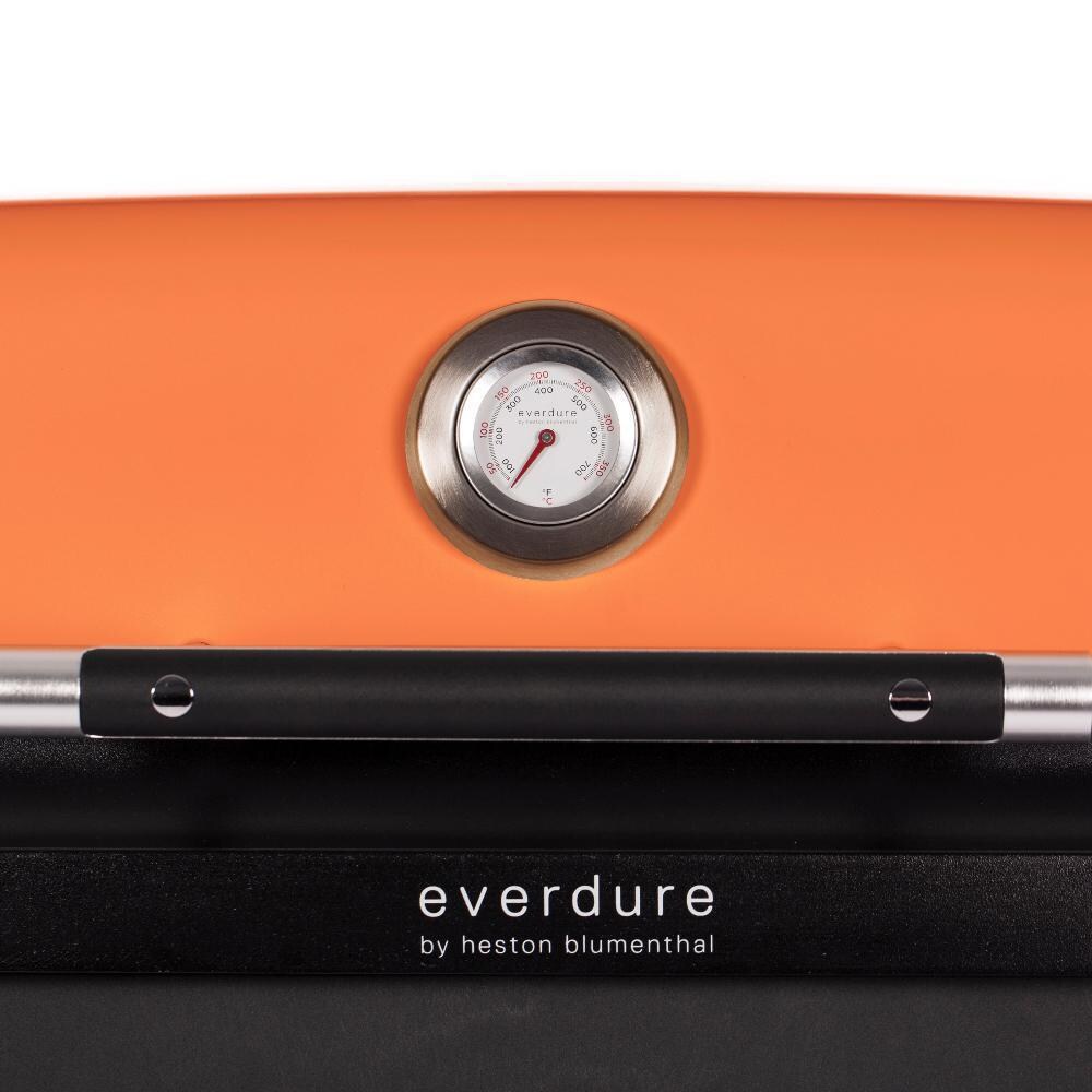 Everdure HBG3OUS FURNACE 52-Inch 3-Burner Propane Gas Grill With Stand - Orange - Thermostat thumbnail