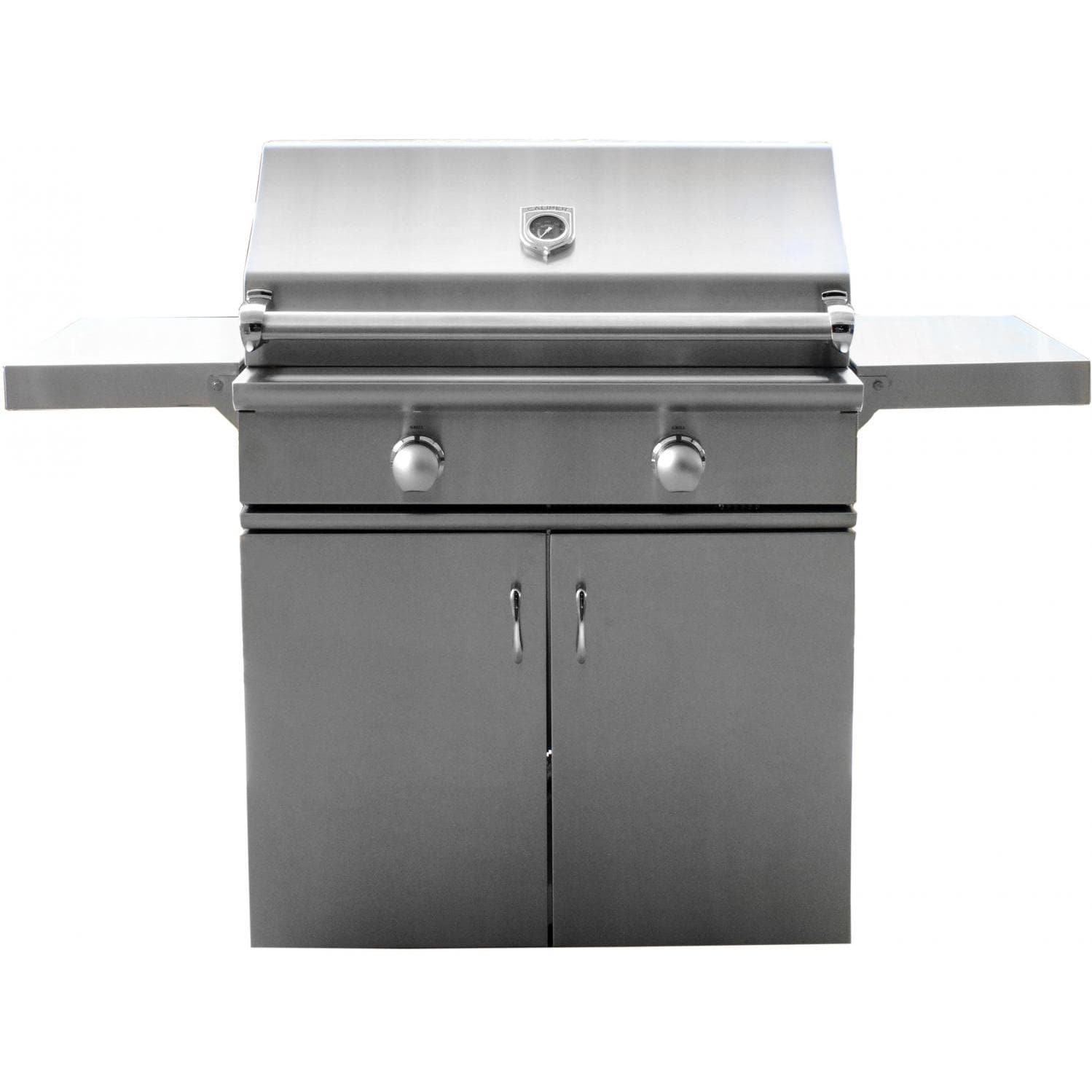 Caliber CrossFlame Silver 35-Inch Propane Gas Grill On Cart  thumbnail