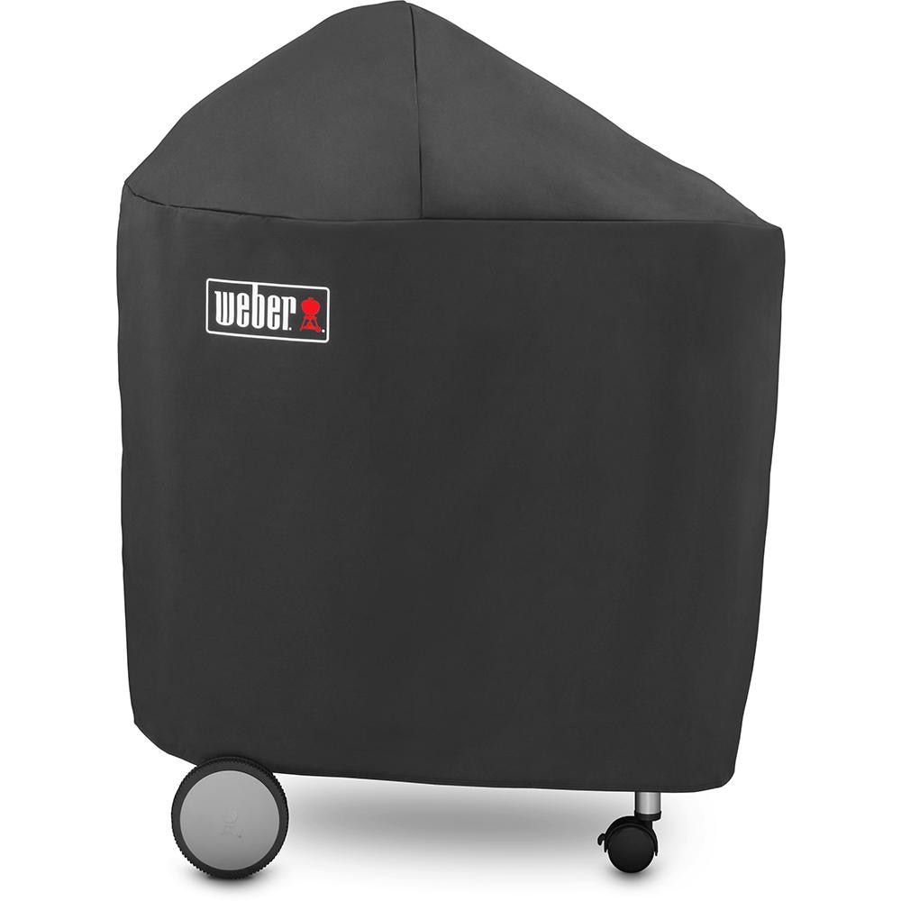 Weber Premium Grill Cover For Performer 22-Inch Charcoal Grills W/ Folding Table - Front View thumbnail