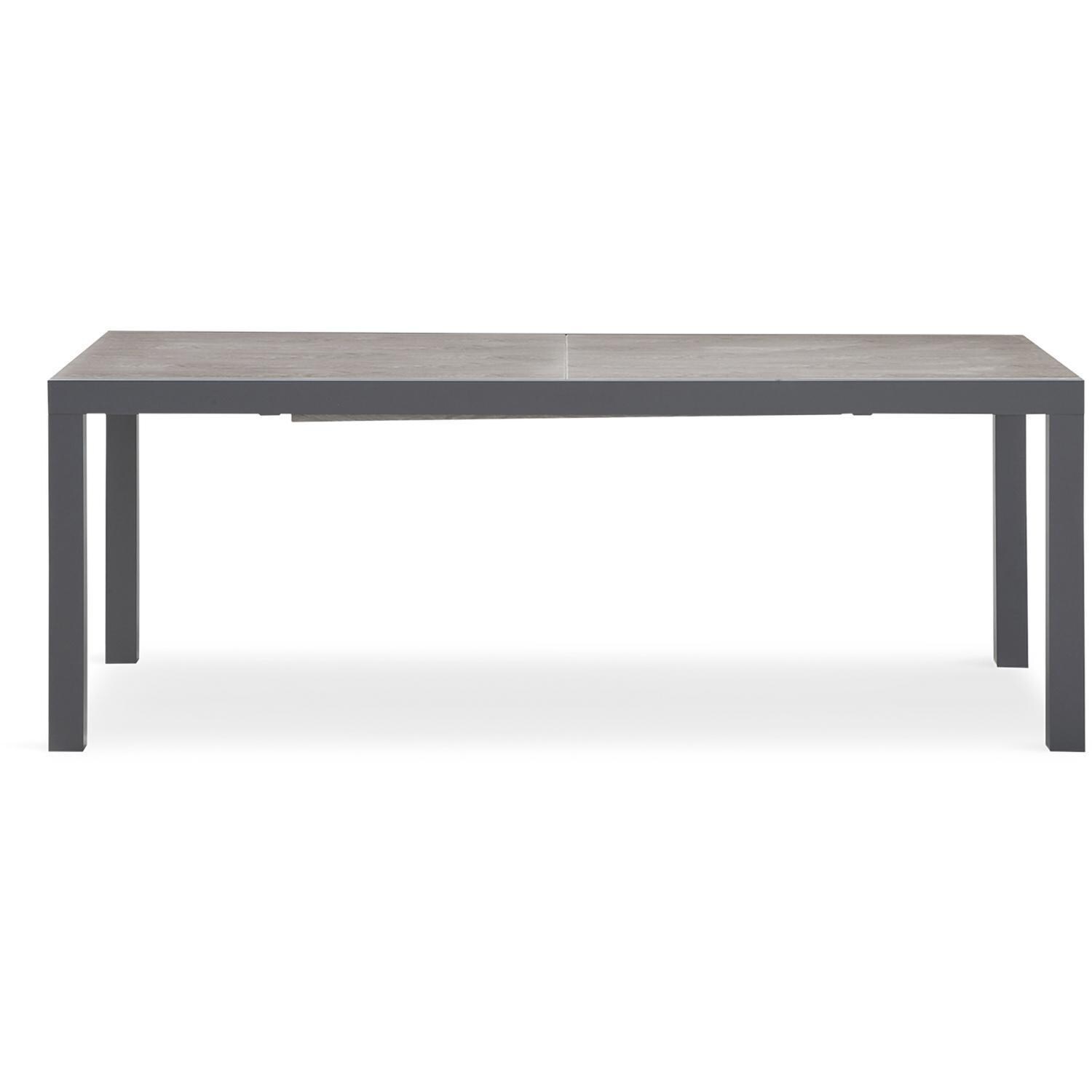 Spring Bay 13 Piece Extendable Dining Set in Slate/Barnwood - Table - White Background thumbnail