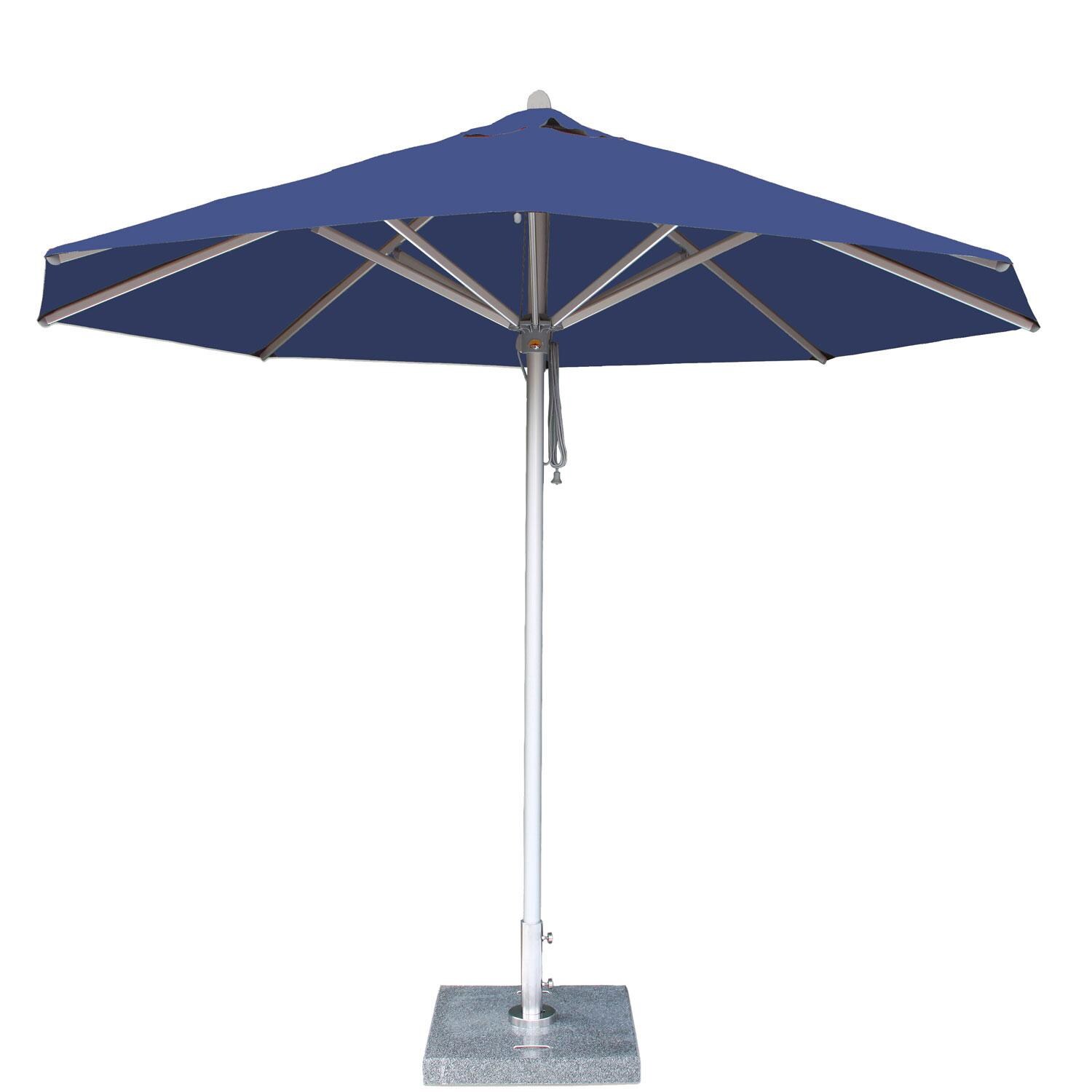 Bambrella 11.5 Ft. Round Side Pole Umbrella - Ocean Blue thumbnail