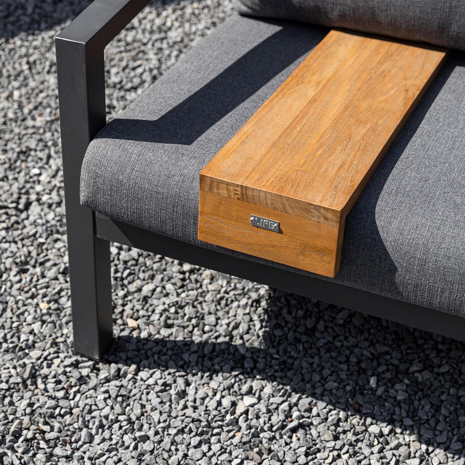 Rimo Teak Serving Tray By KETTLER - No Items - Lifestyle thumbnail